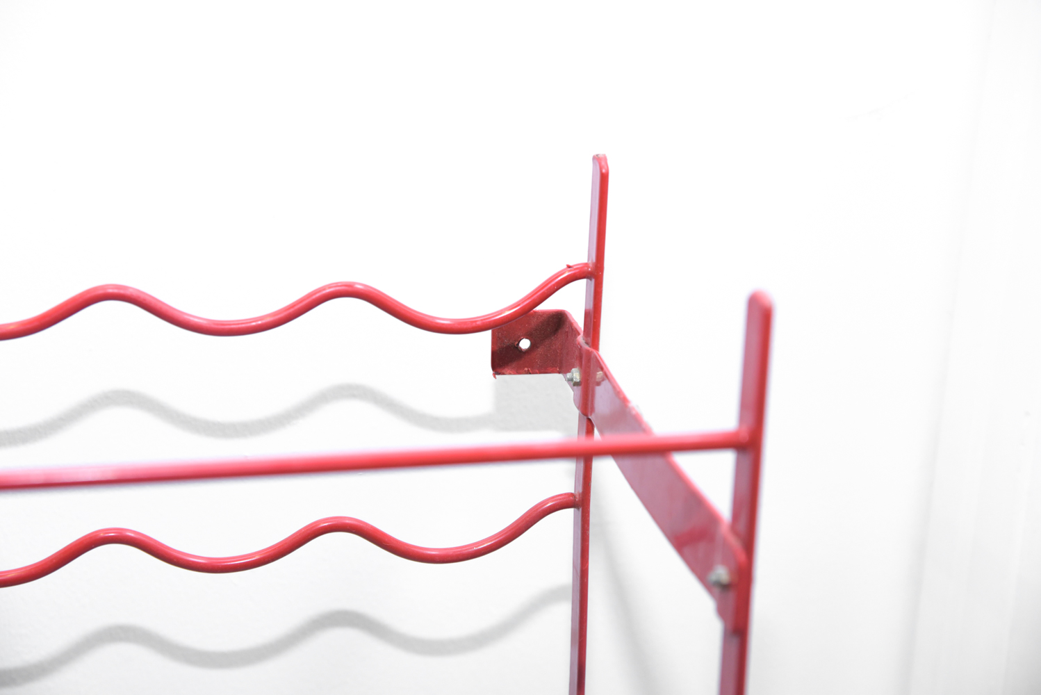 Red Metal Wine Racks
