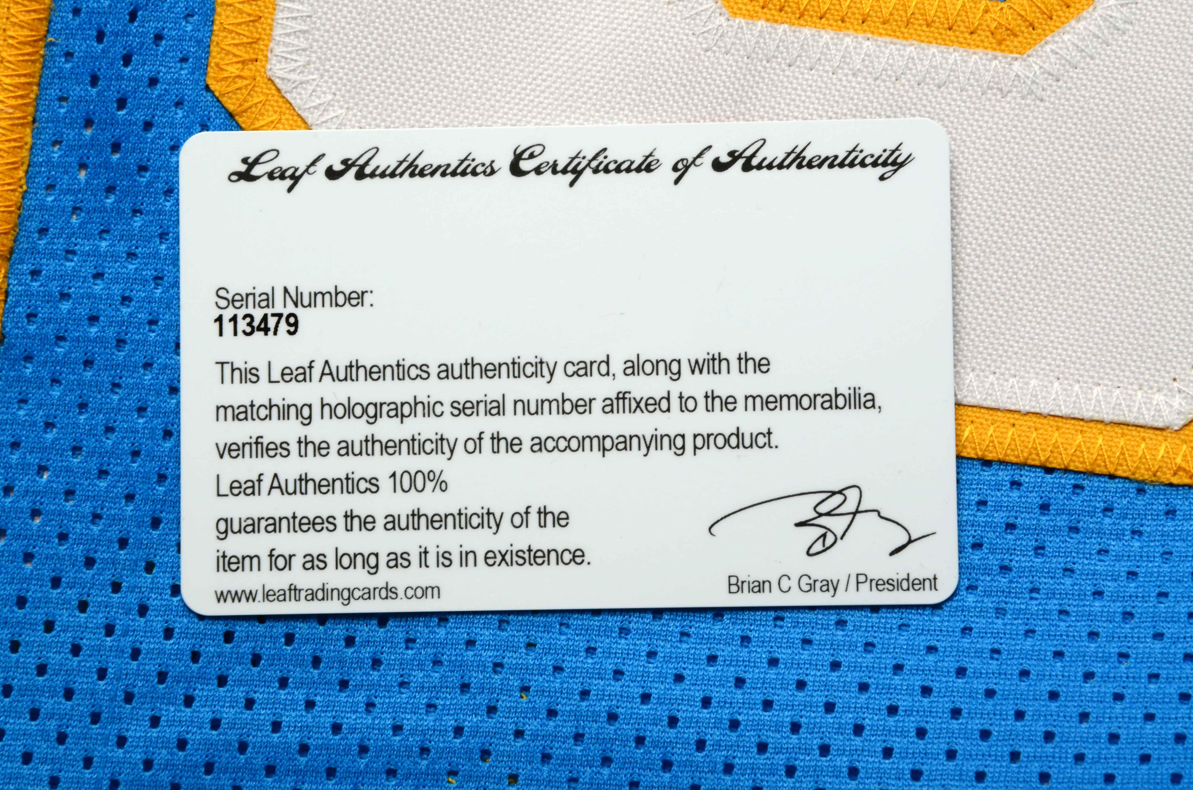 Charlie Joiner Signed Jersey  COA