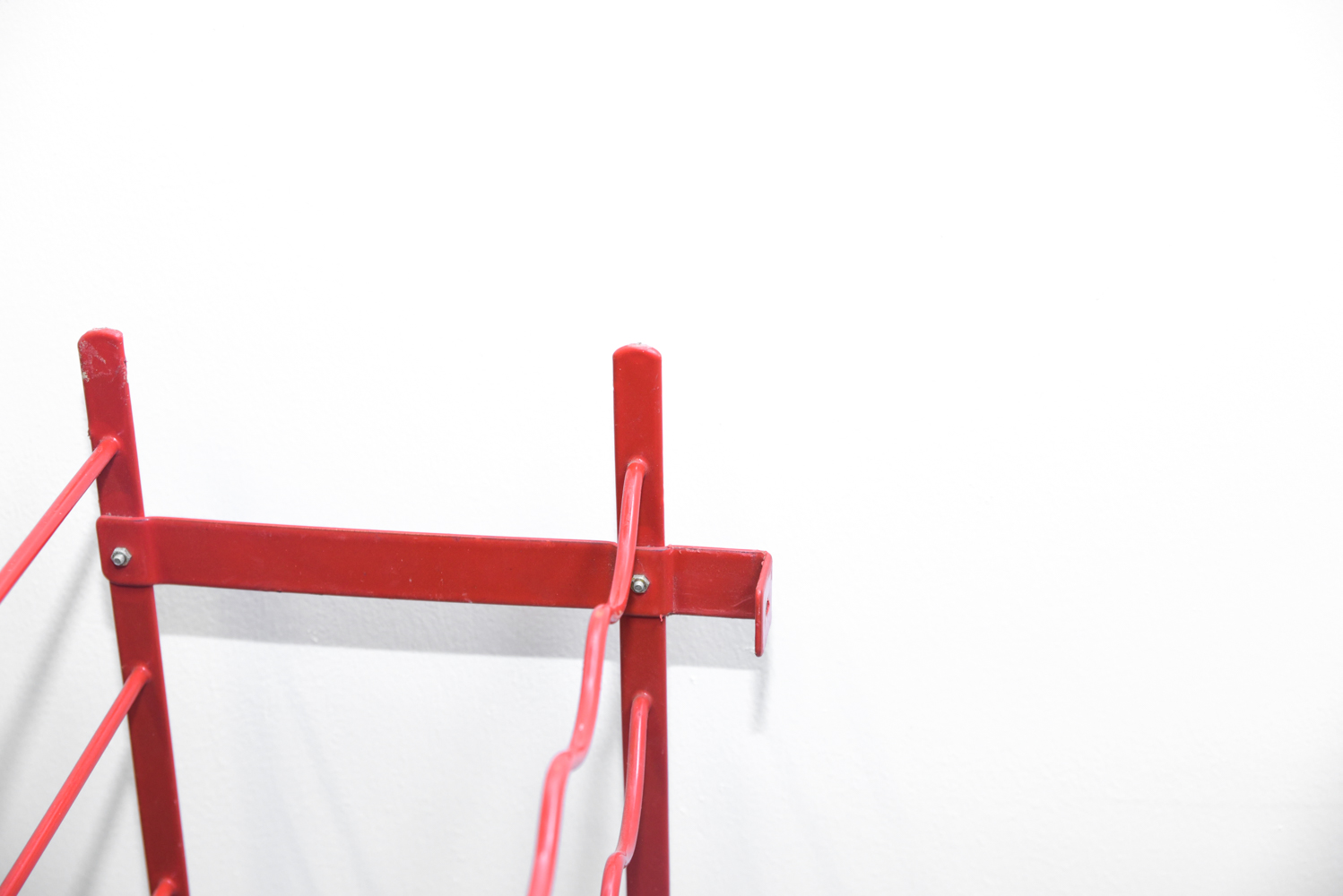 Red Metal Wine Racks