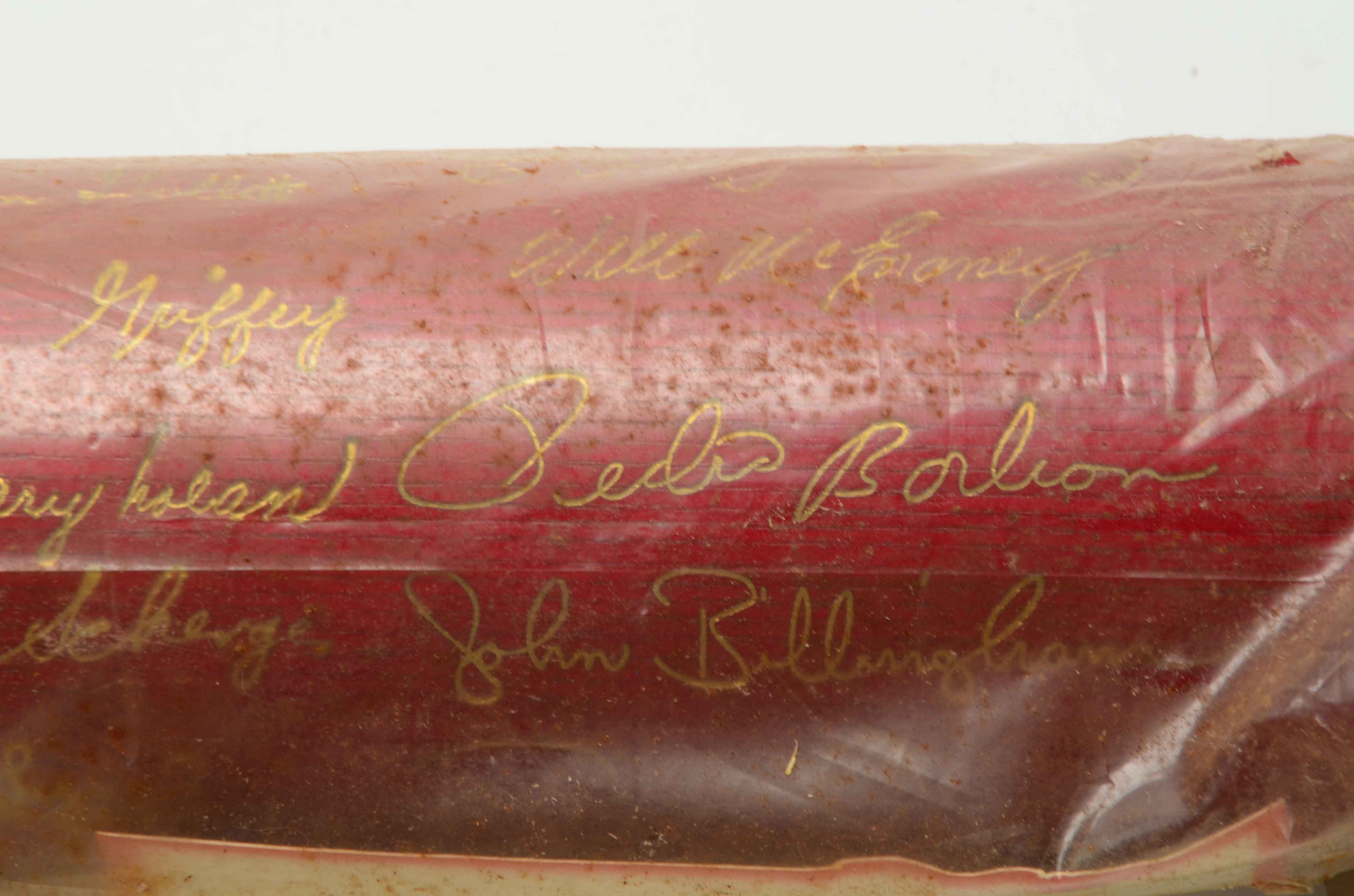 1976 Cincinnati Reds "Red World Champions" Bat In Original Cellophane Bag