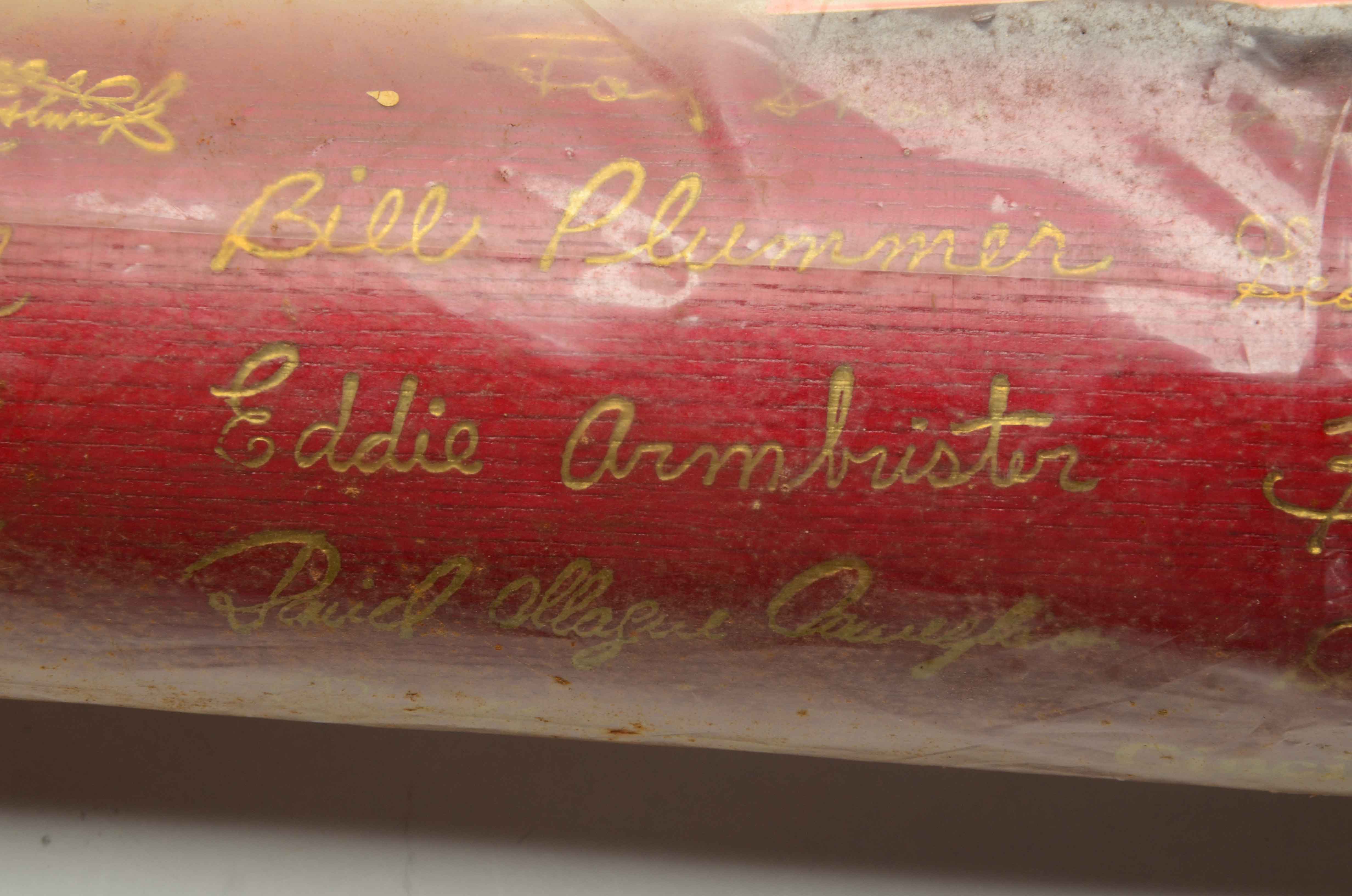 1976 Cincinnati Reds "Red World Champions" Bat In Original Cellophane Bag
