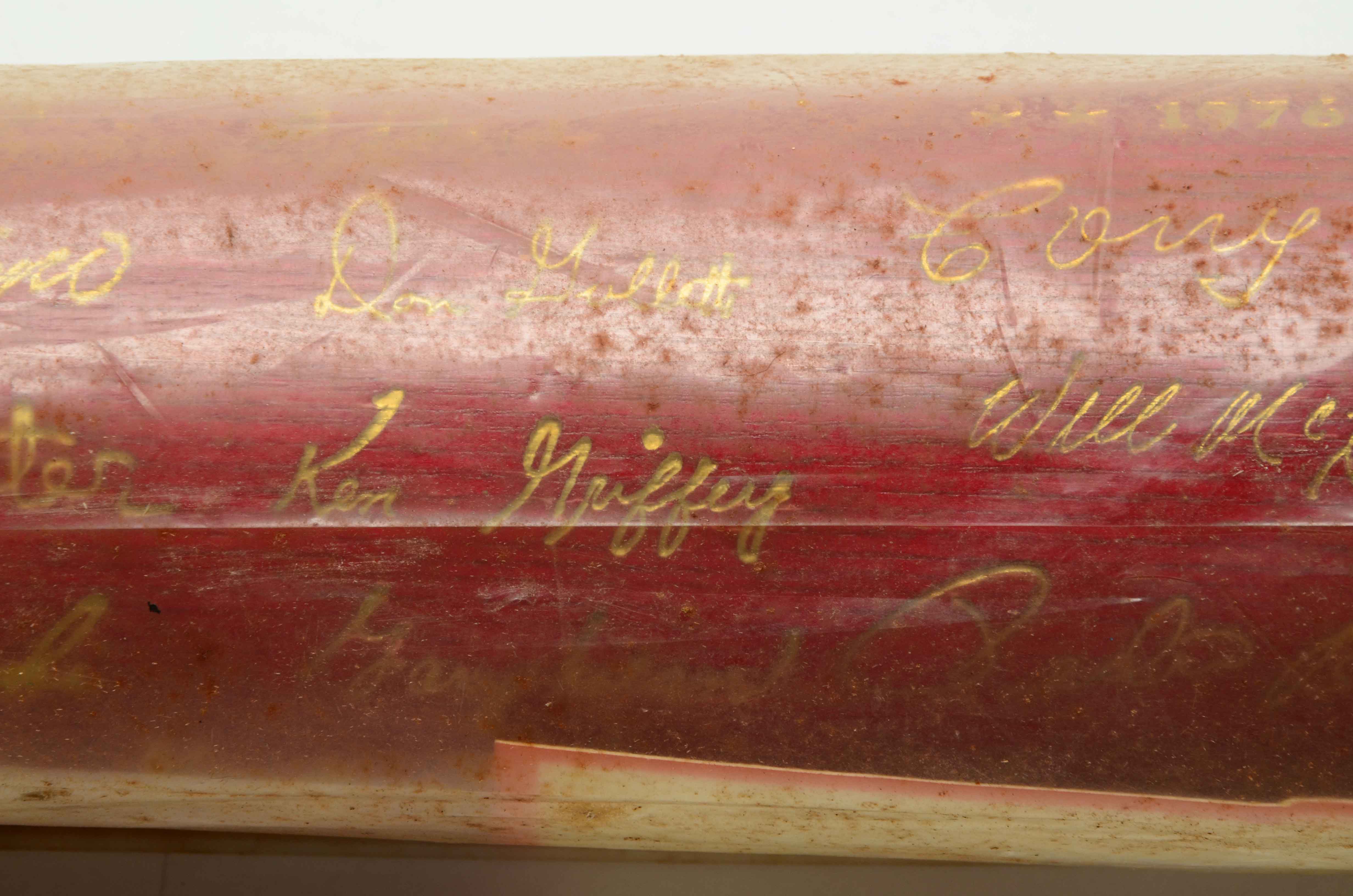 1976 Cincinnati Reds "Red World Champions" Bat In Original Cellophane Bag