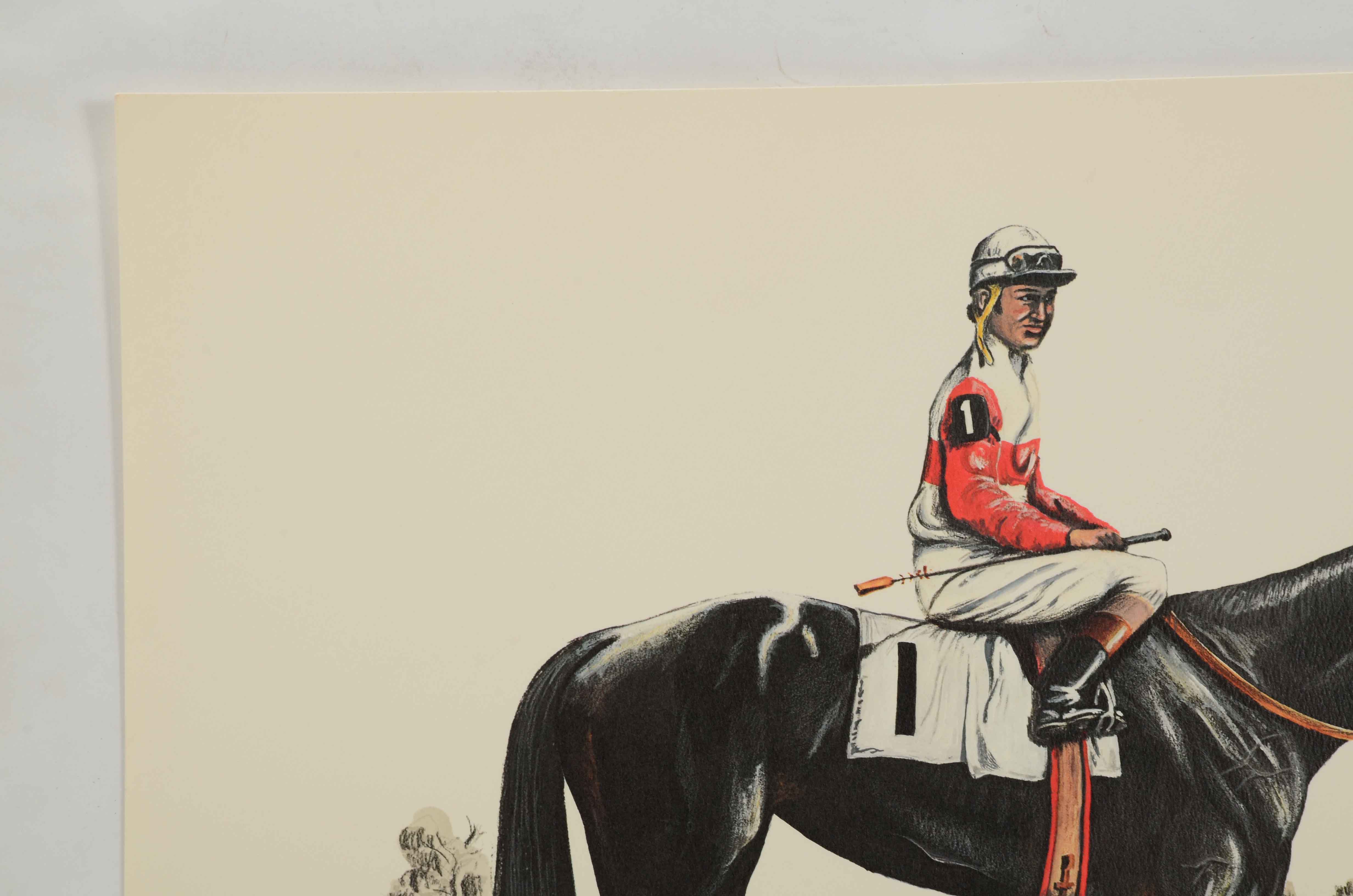 1976 Famous Filly Ruffian Signed Limited Edition Lithograph