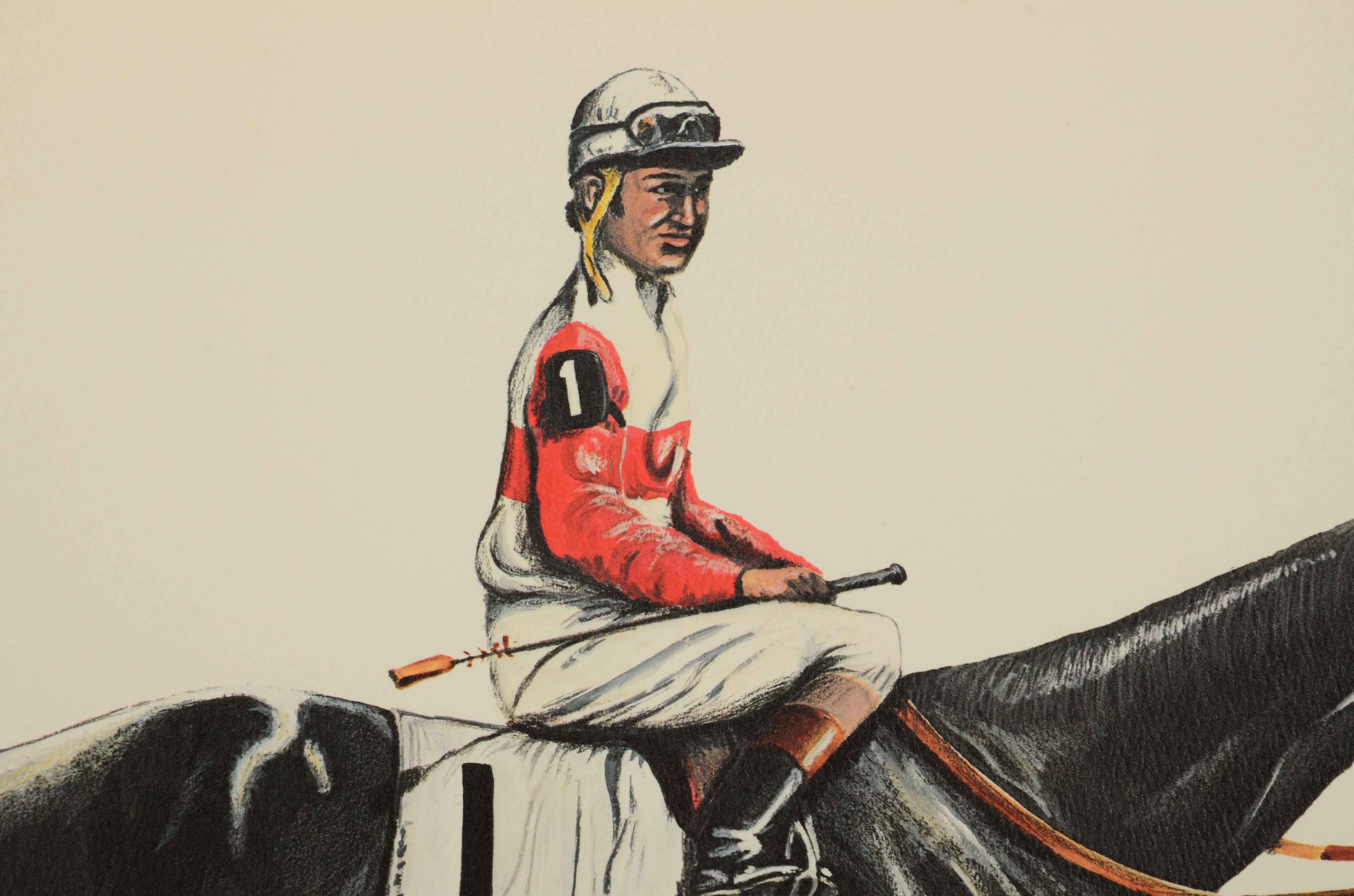 1976 Famous Filly Ruffian Signed Limited Edition Lithograph