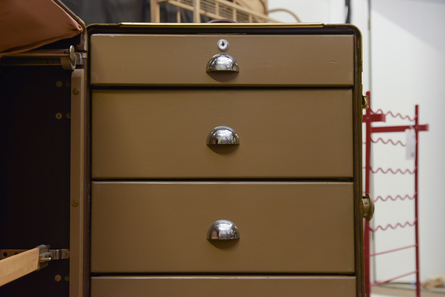 Vintage Wardrobe Steamer Trunk by Wheary