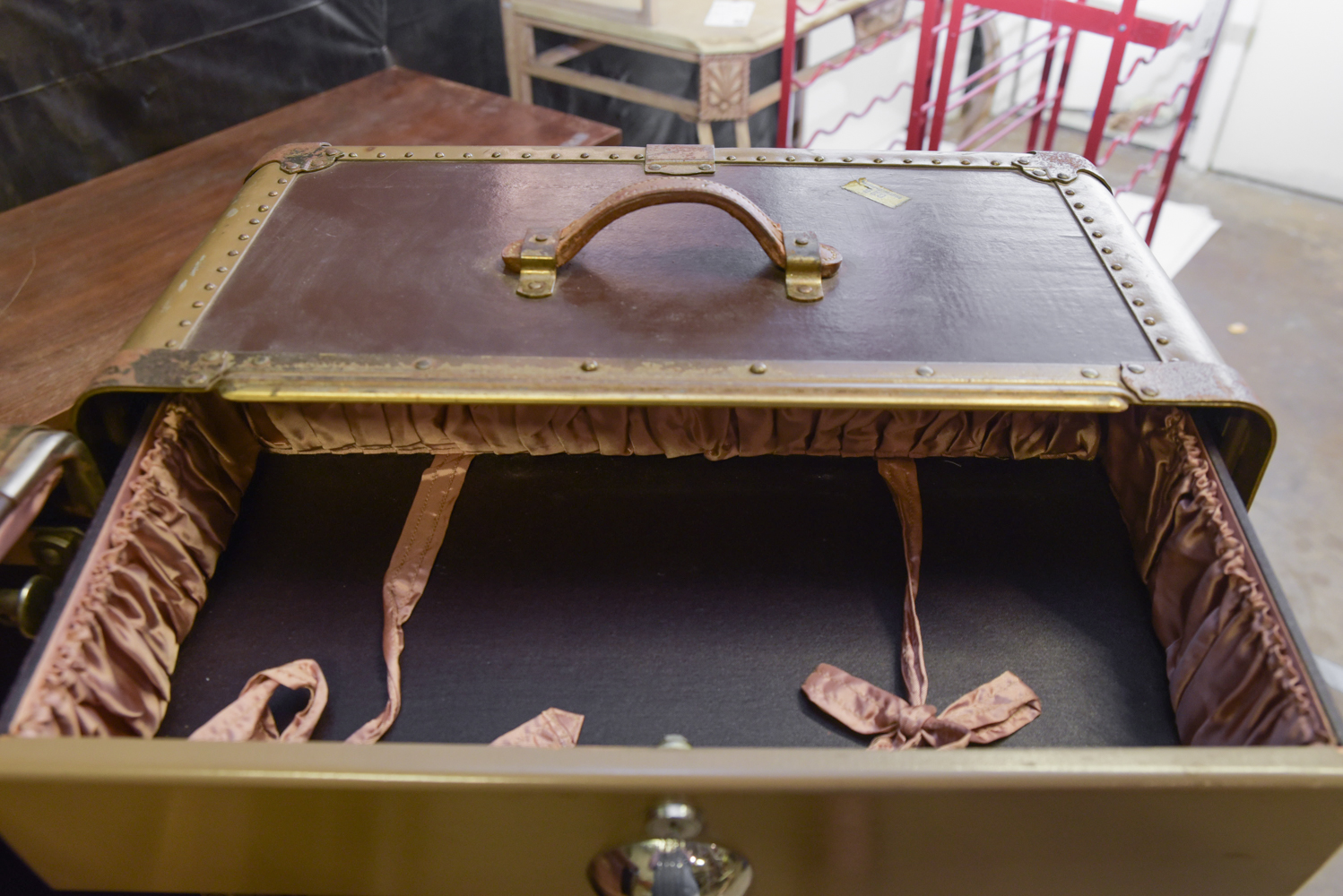 Vintage Wardrobe Steamer Trunk by Wheary