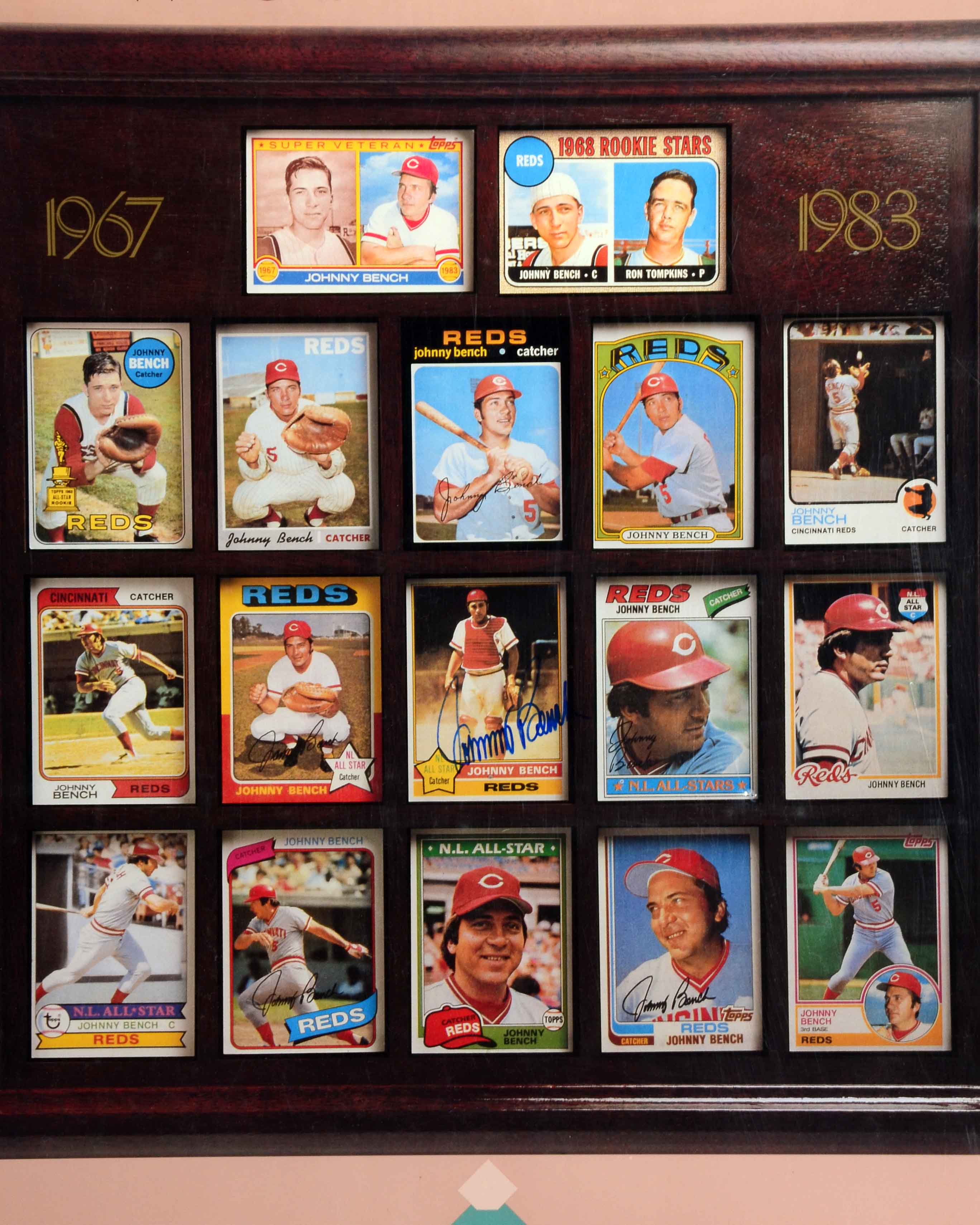 Johnny Bench Signed Poster