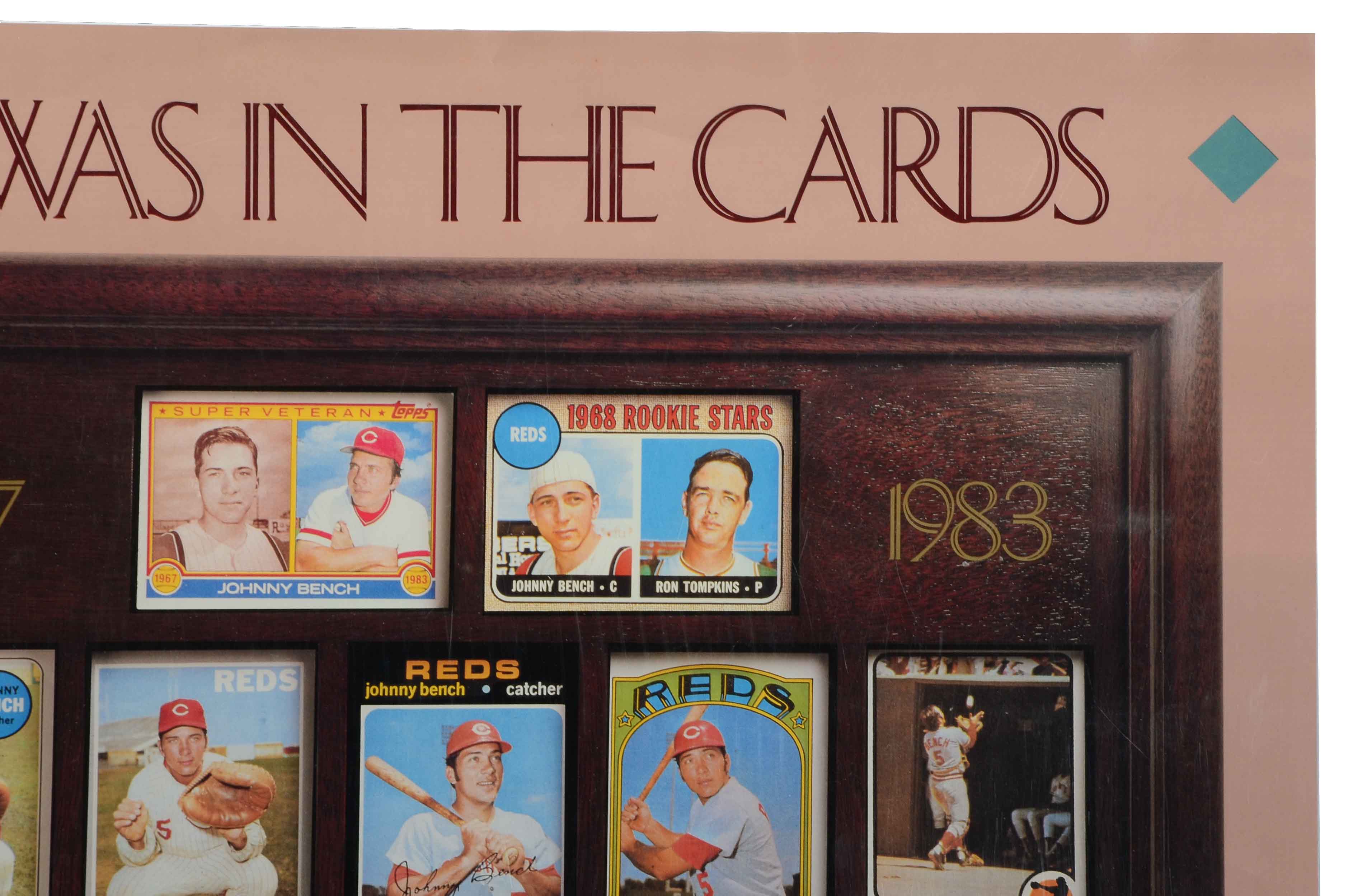 Johnny Bench Signed Poster