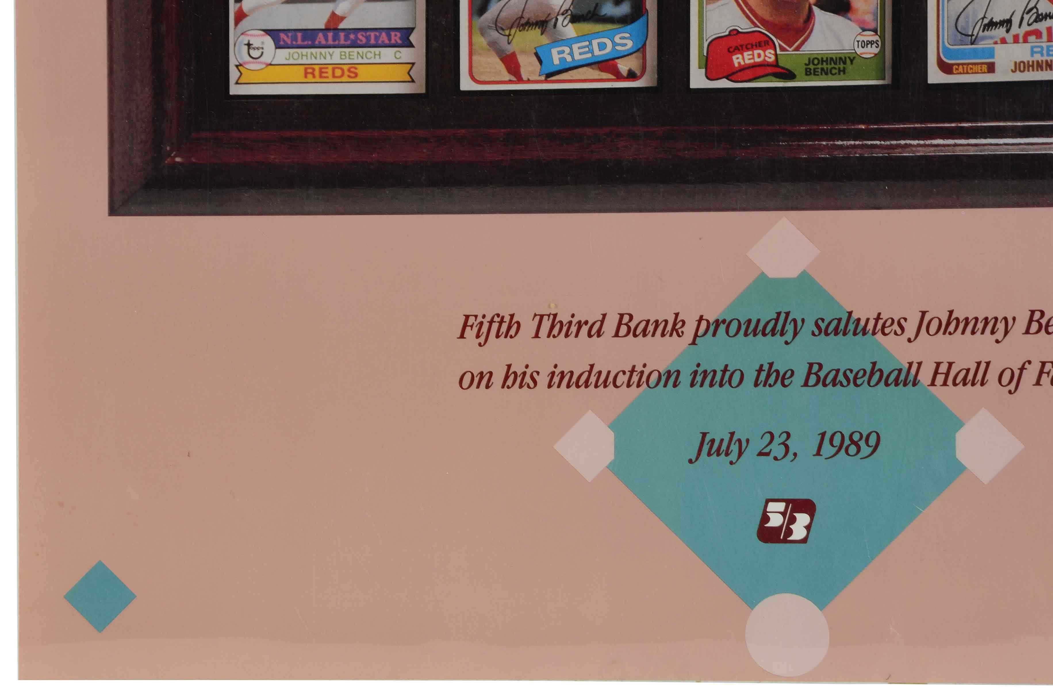 Johnny Bench Signed Poster