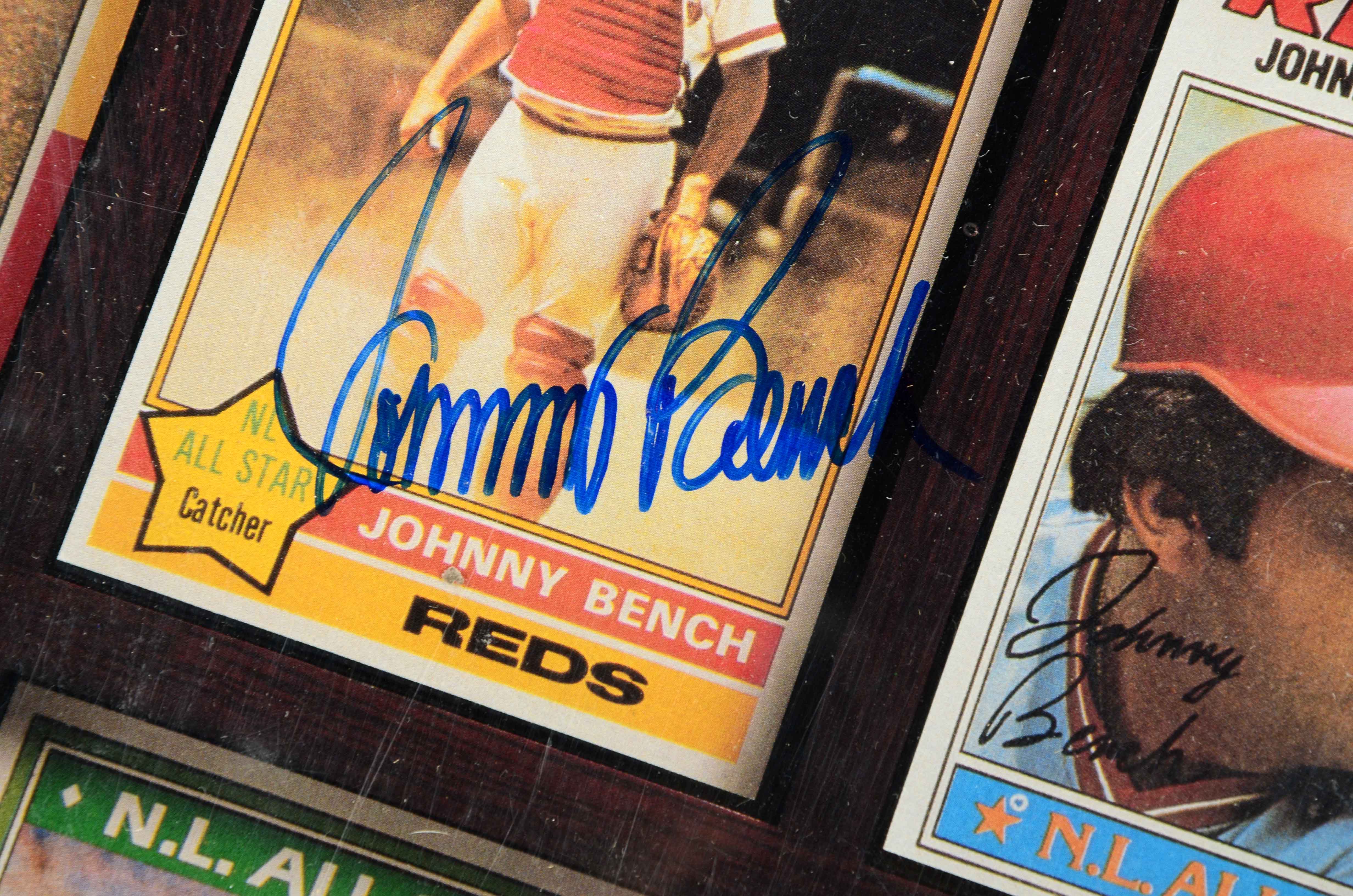 Johnny Bench Signed Poster