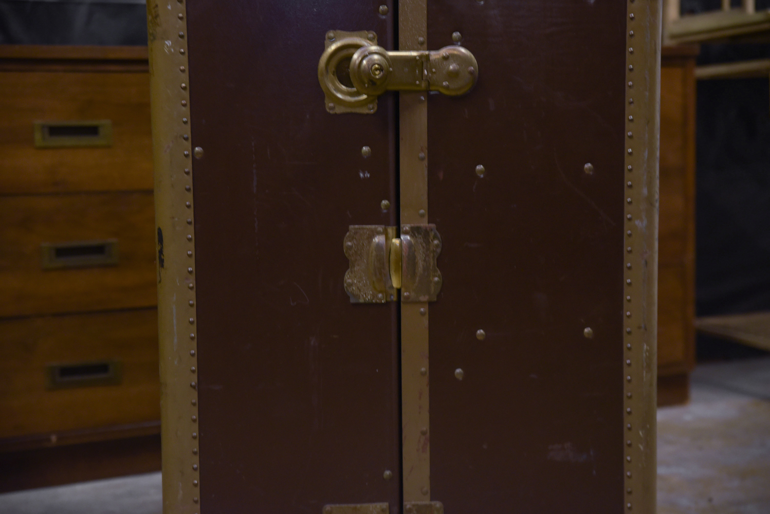 Vintage Wardrobe Steamer Trunk by Wheary