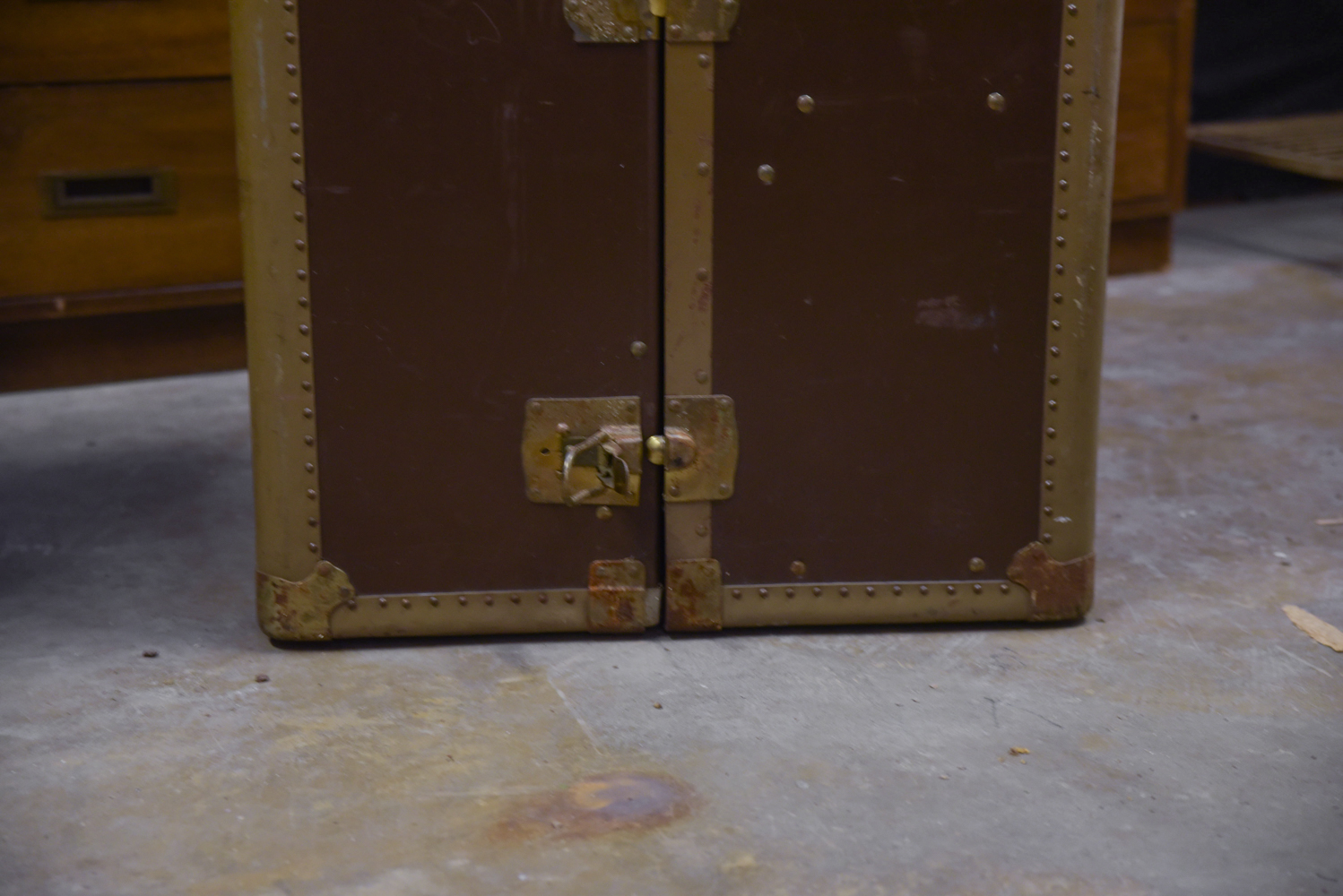 Vintage Wardrobe Steamer Trunk by Wheary