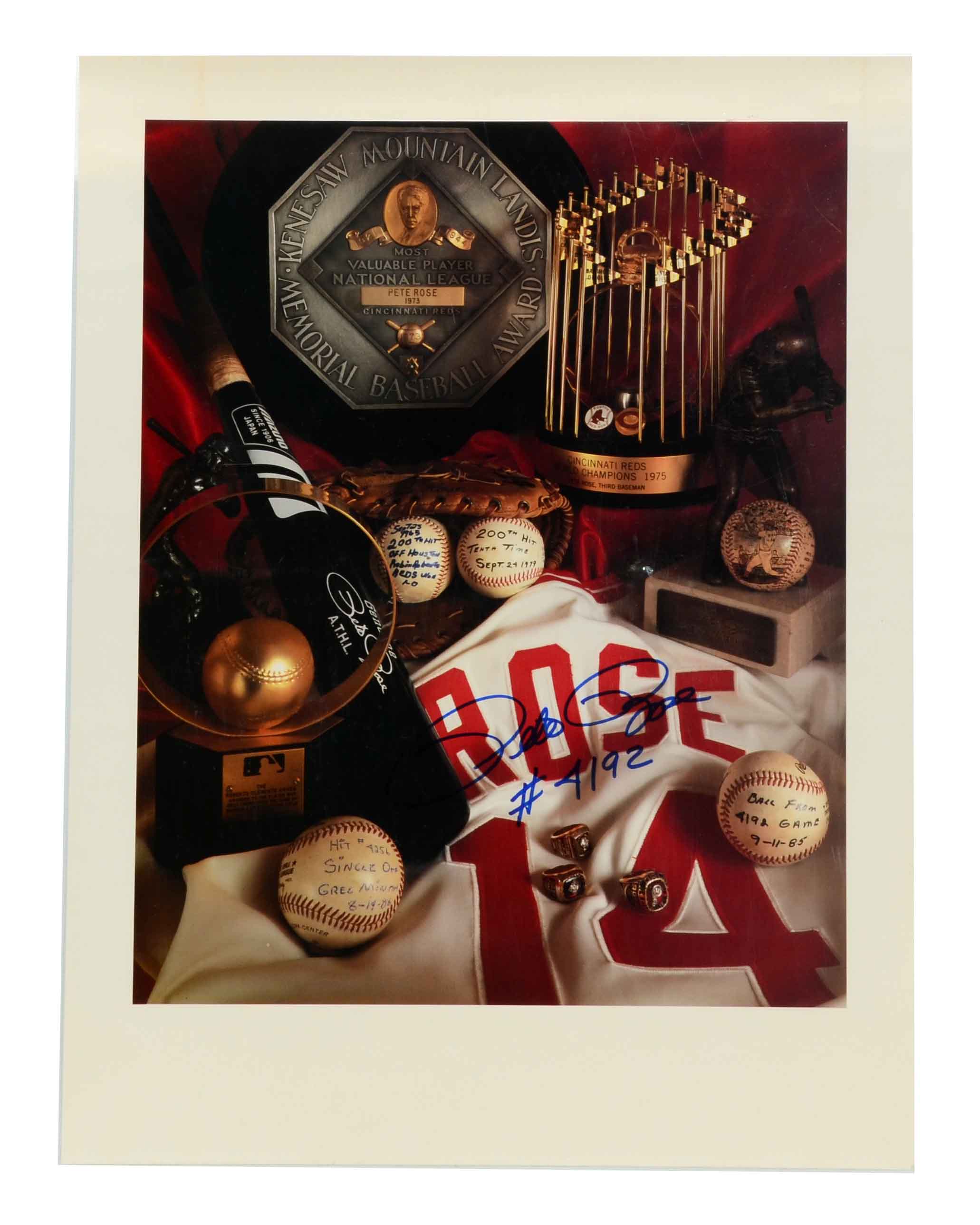 Rose Signed Poster with a Reds Poster