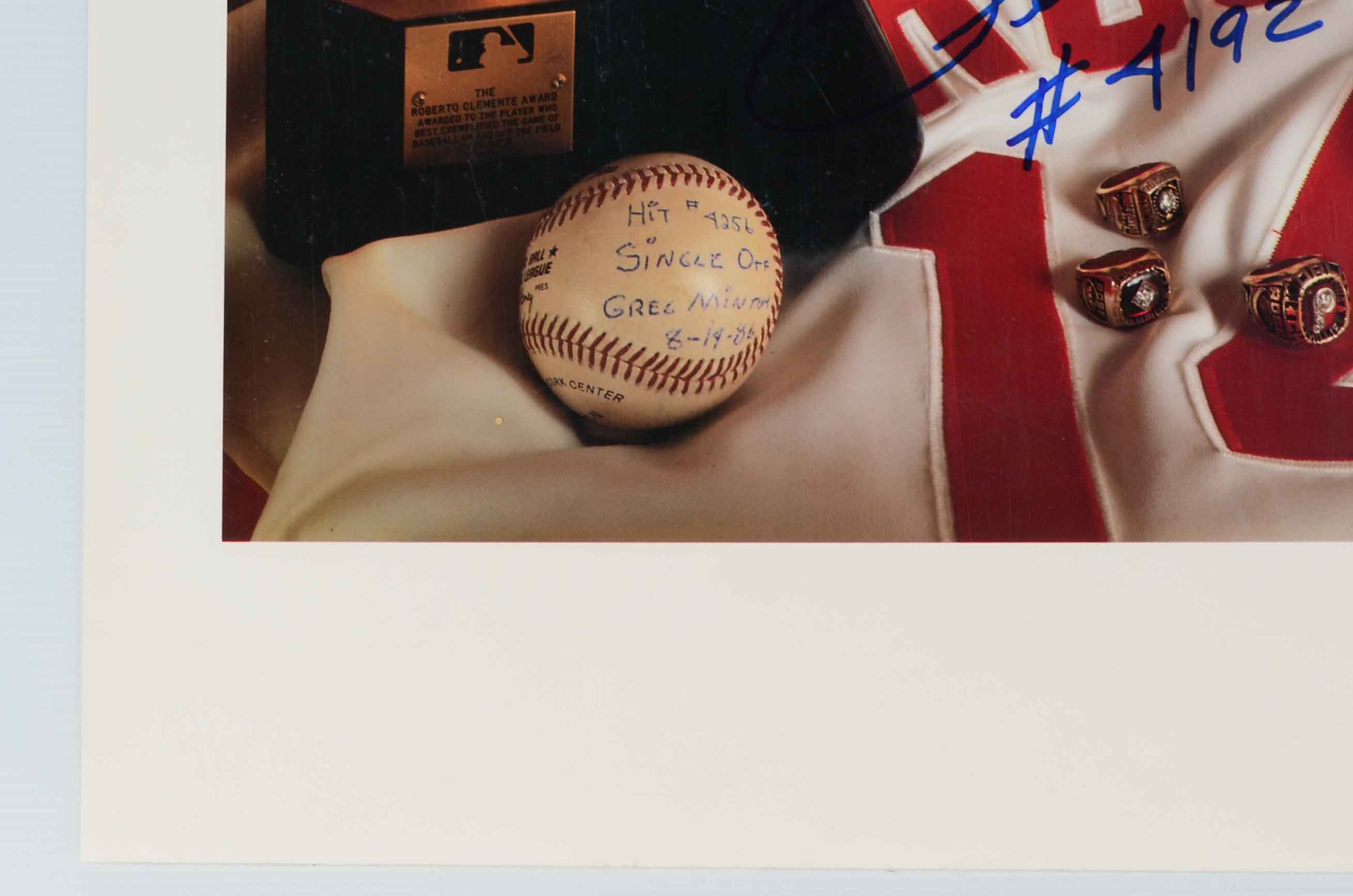 Rose Signed Poster with a Reds Poster