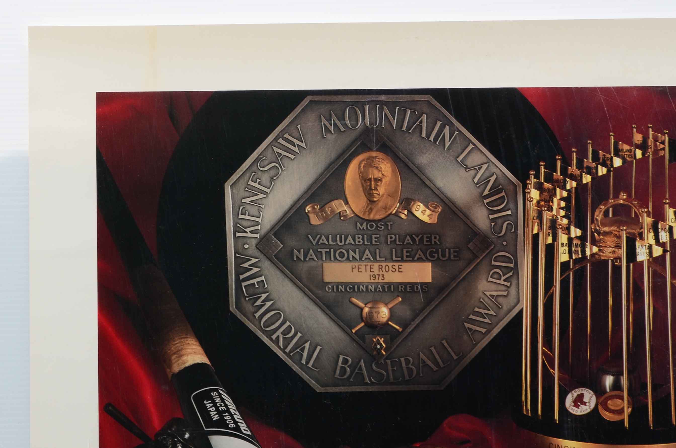 Rose Signed Poster with a Reds Poster