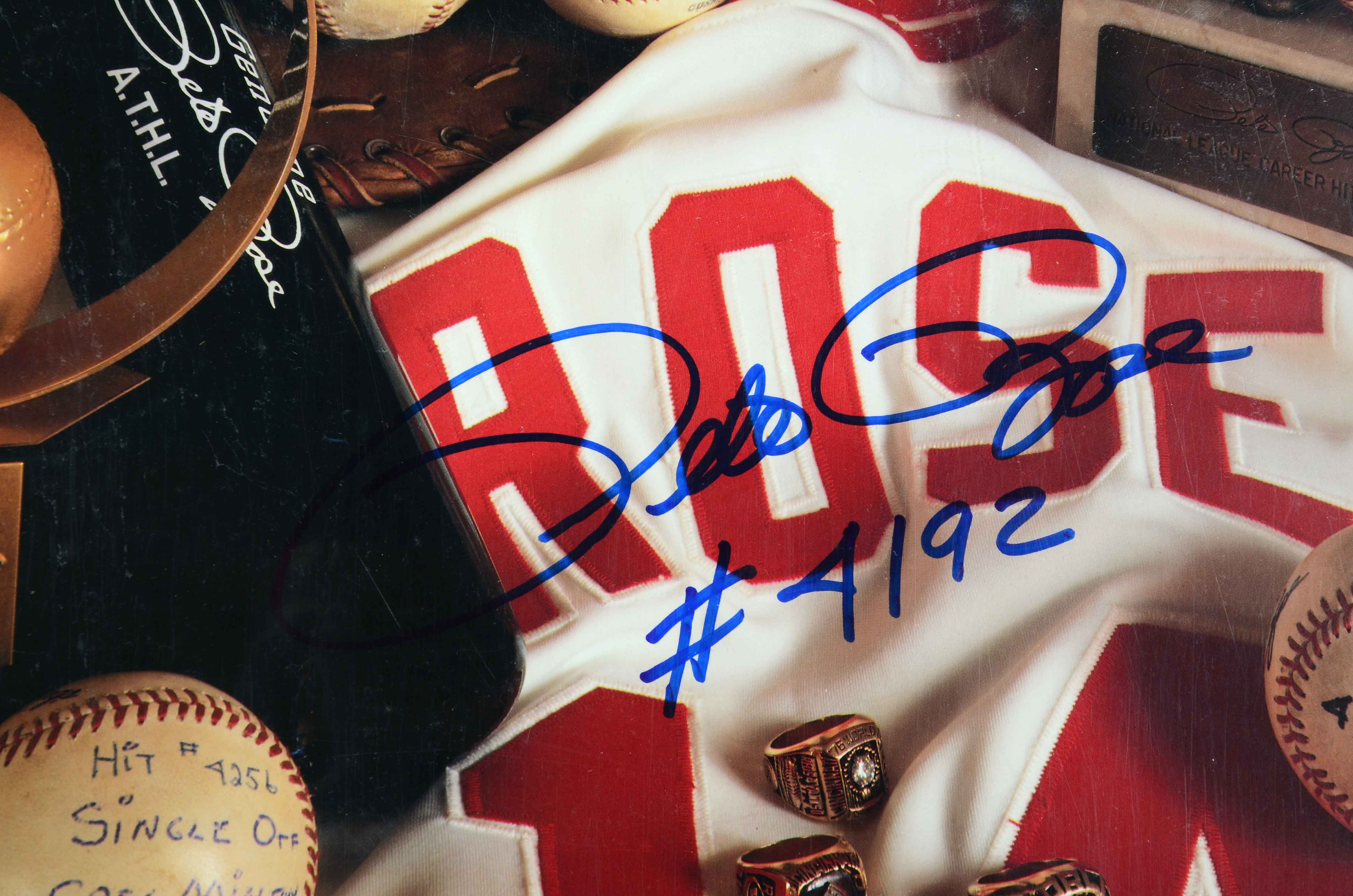 Rose Signed Poster with a Reds Poster