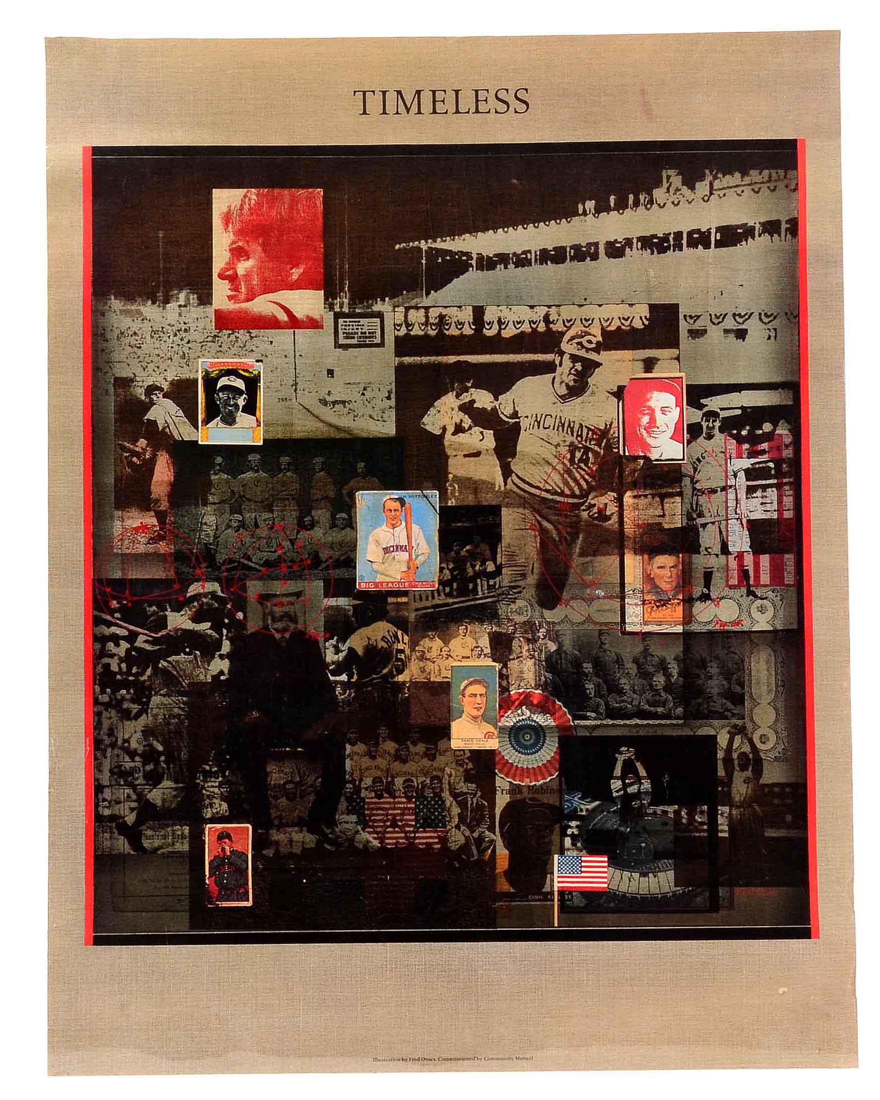 Rose Signed Poster with a Reds Poster