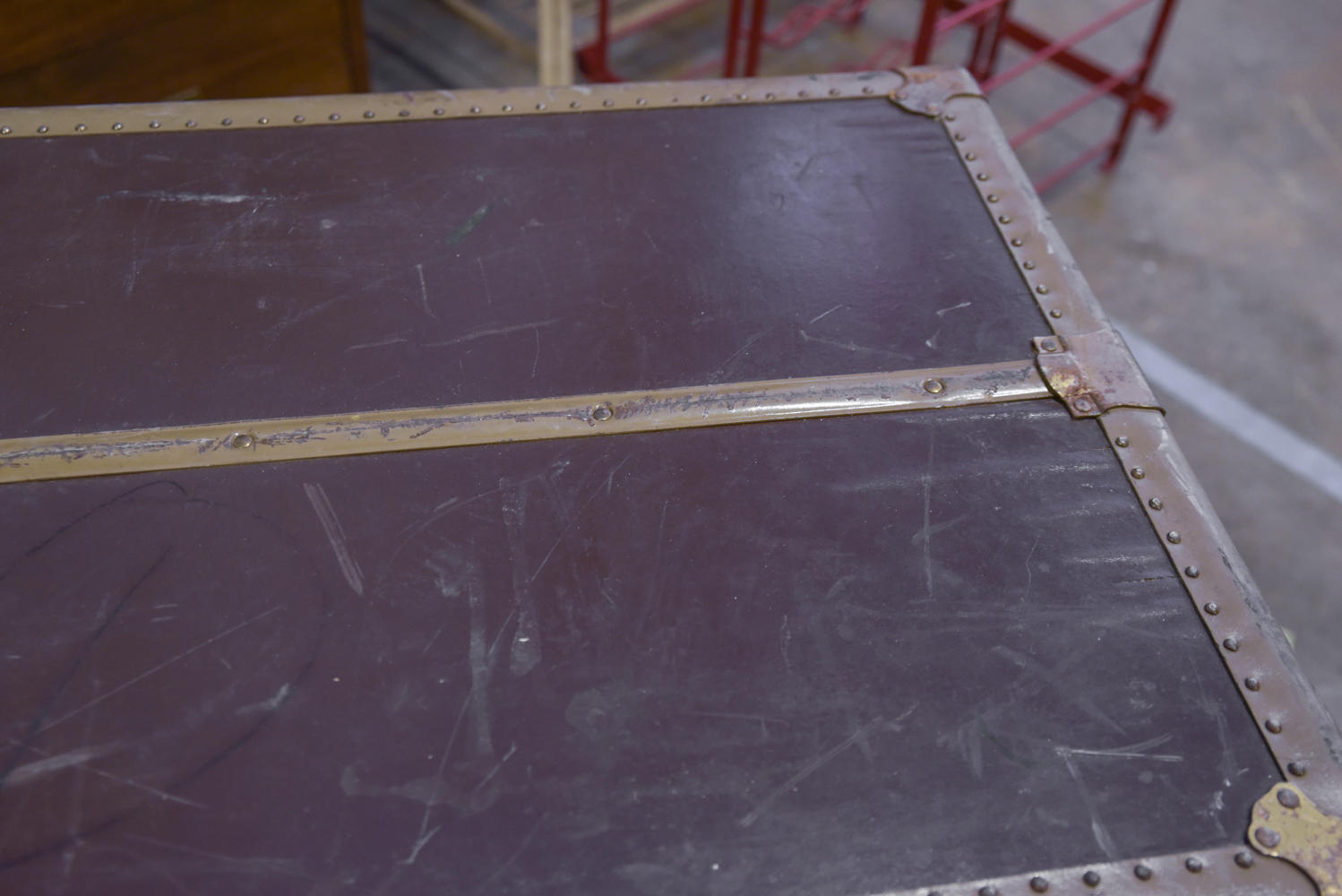 Vintage Wardrobe Steamer Trunk by Wheary