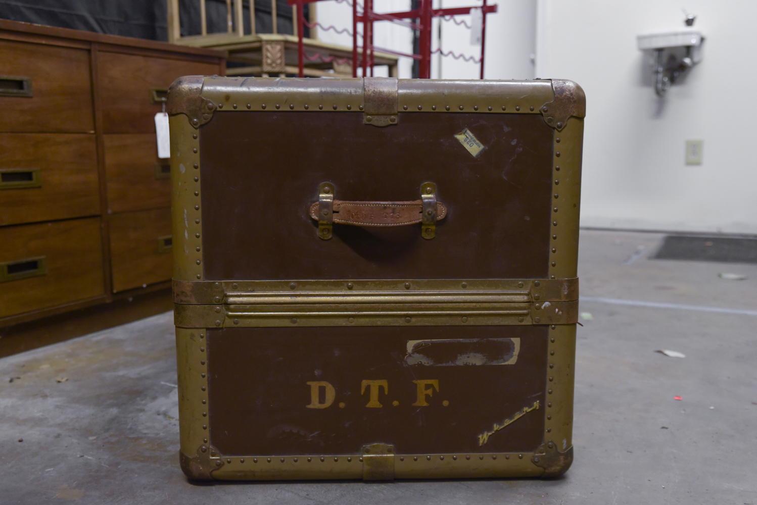 Vintage Wardrobe Steamer Trunk by Wheary