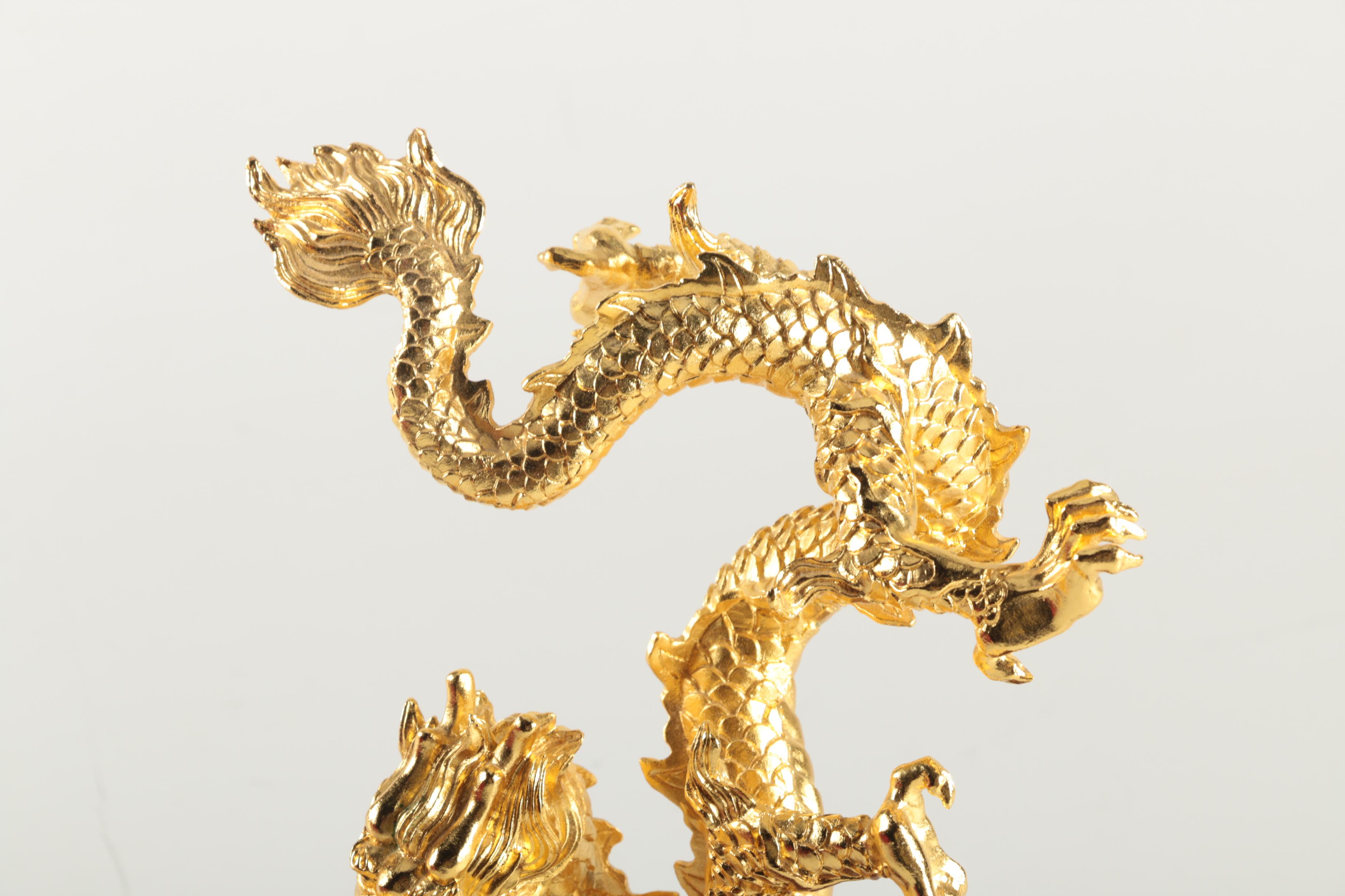 Risis 24K-Finished Limited-Edition "Golden Dragon" Statuette