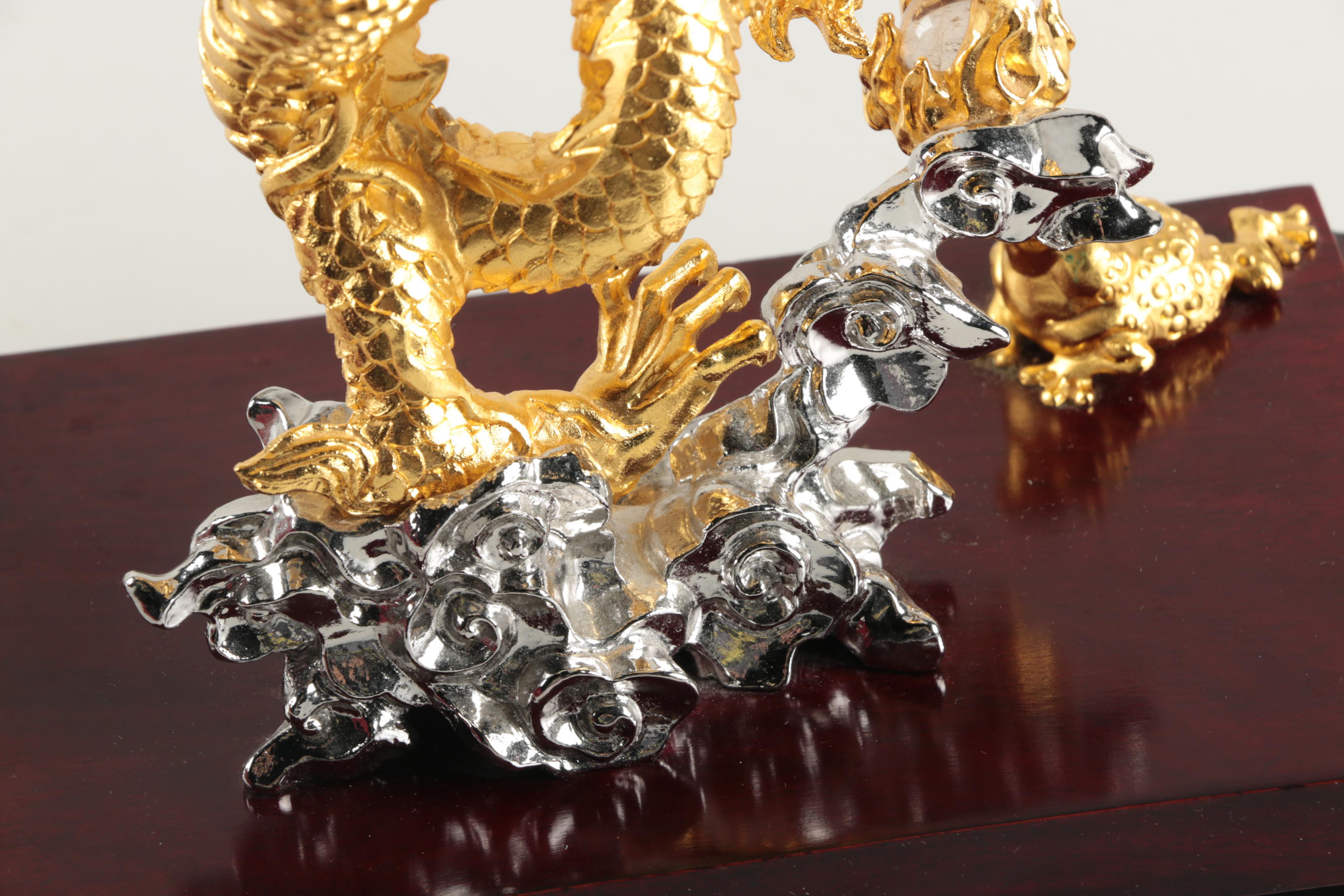 Risis 24K-Finished Limited-Edition "Golden Dragon" Statuette