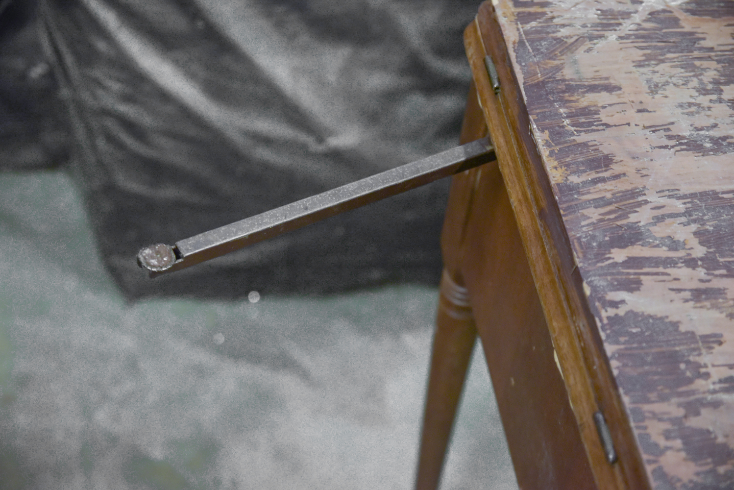 Vintage Singer Sewing Machine in Table