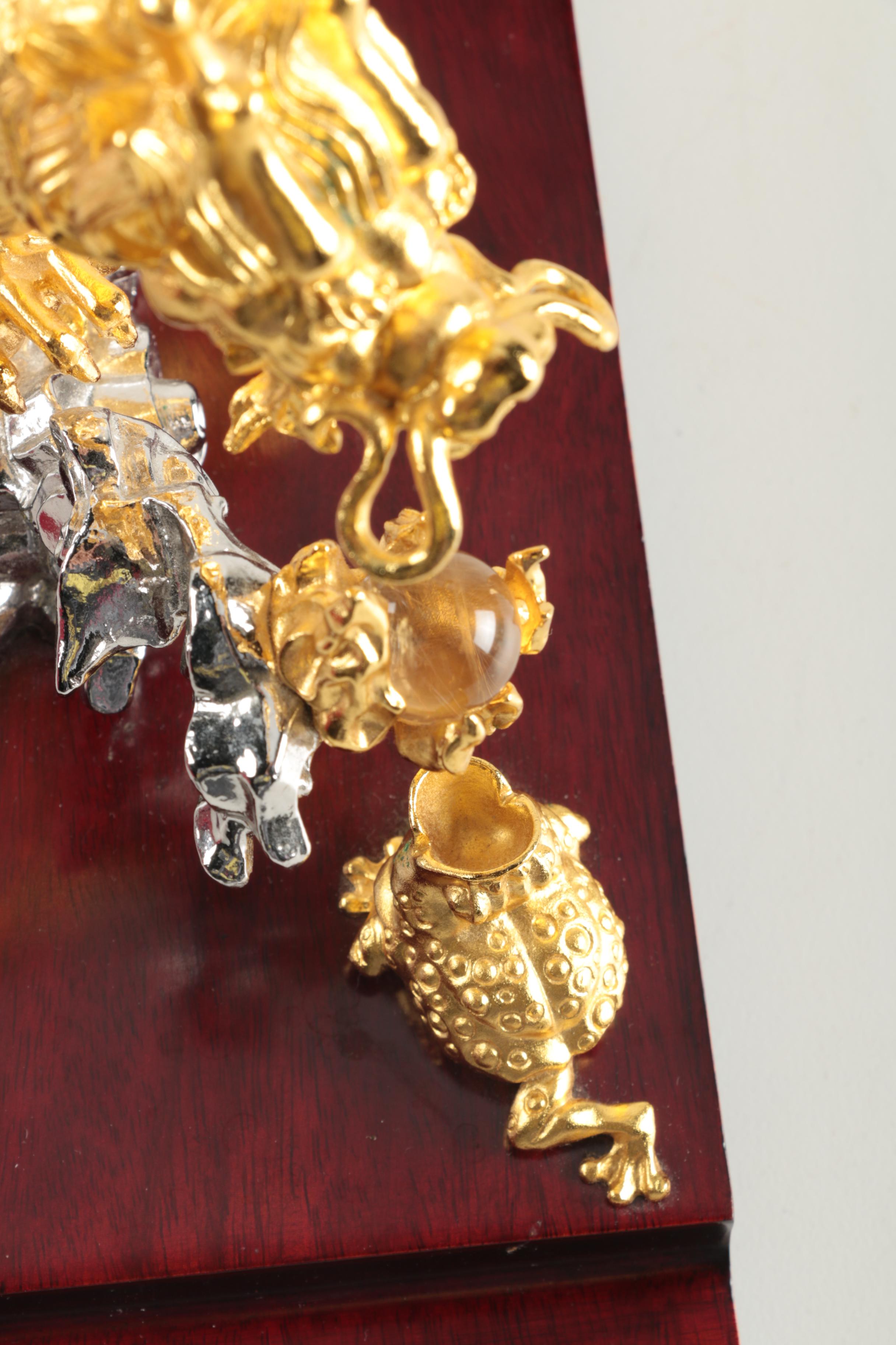 Risis 24K-Finished Limited-Edition "Golden Dragon" Statuette