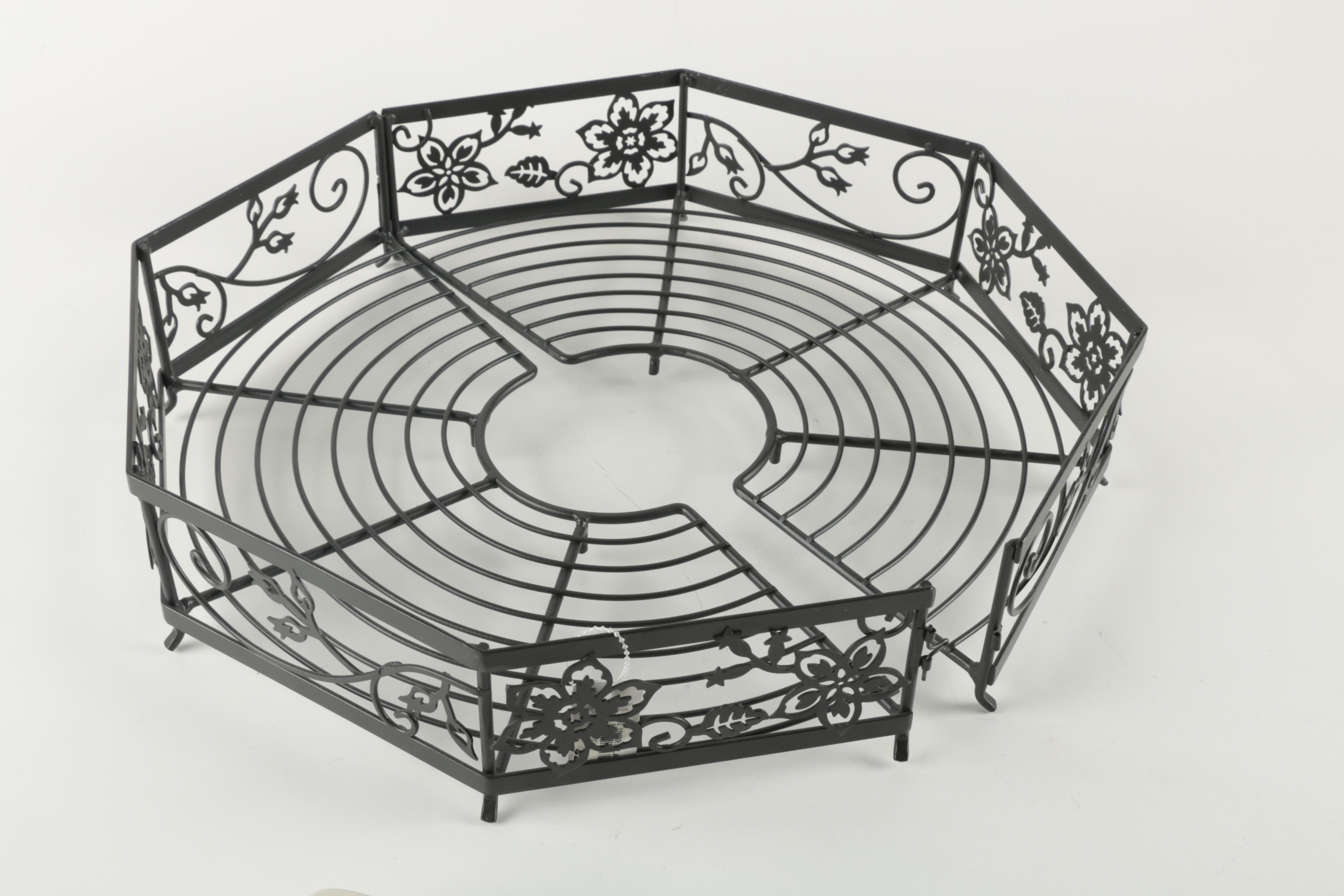 Longaberger Ceramic Bakeware and Wire Umbrella Basket