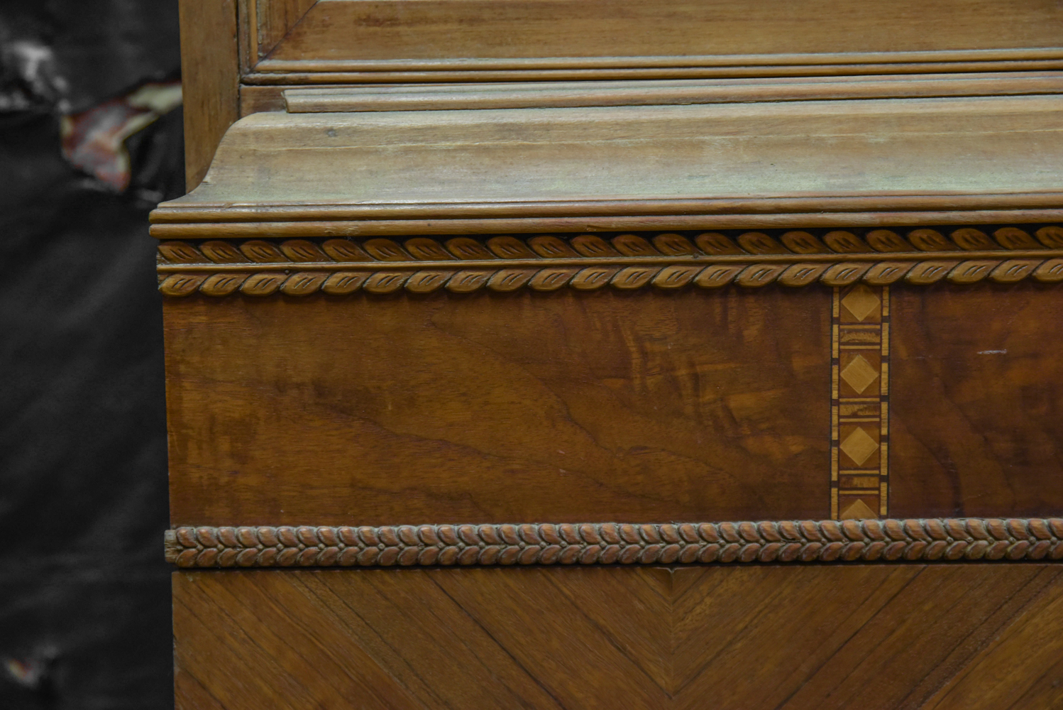 Art Deco Style Walnut and Veneer Cabinet