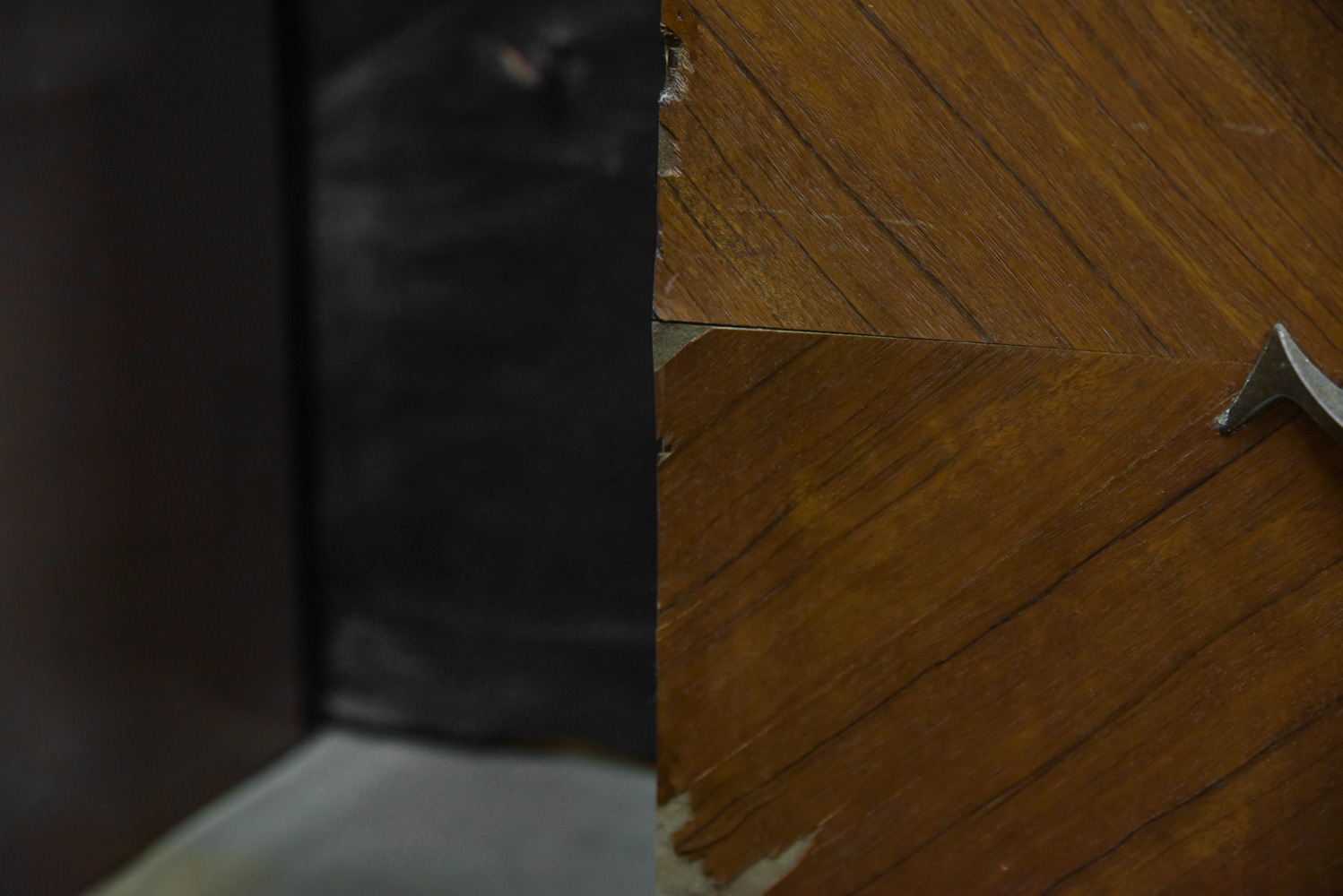 Art Deco Style Walnut and Veneer Cabinet