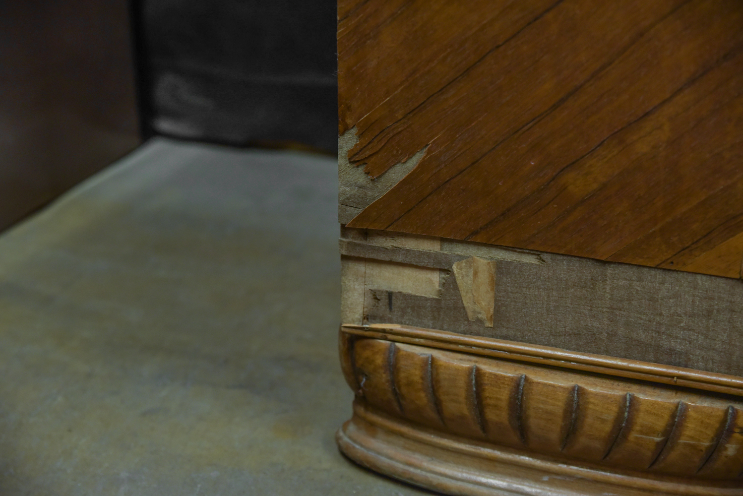 Art Deco Style Walnut and Veneer Cabinet