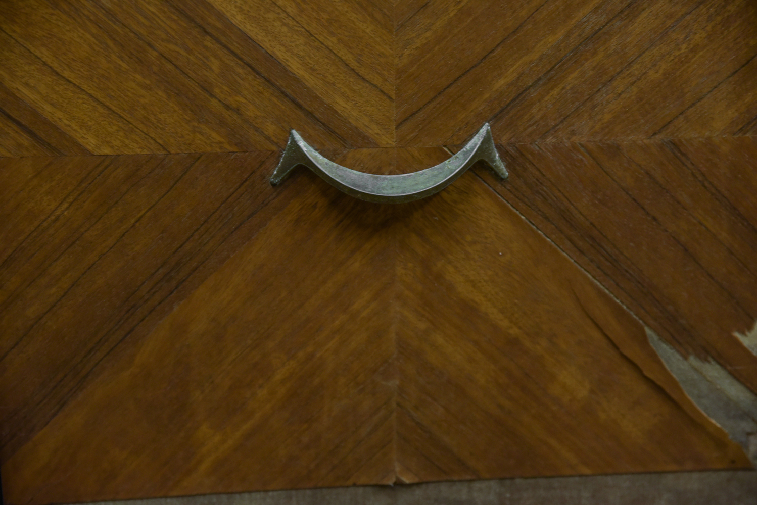 Art Deco Style Walnut and Veneer Cabinet