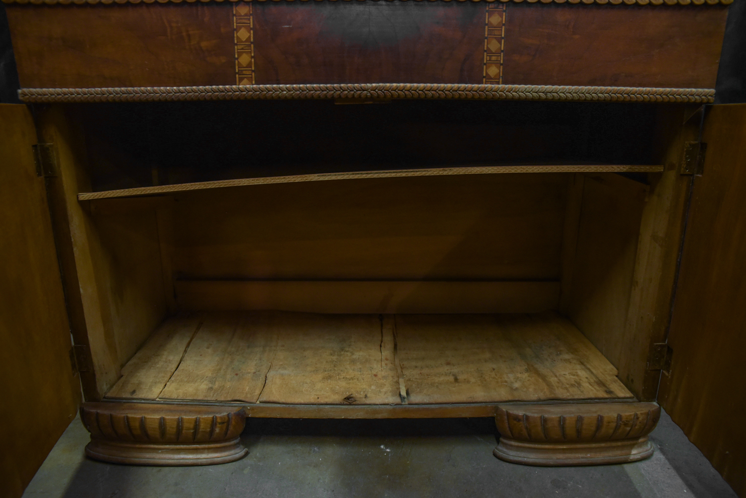 Art Deco Style Walnut and Veneer Cabinet