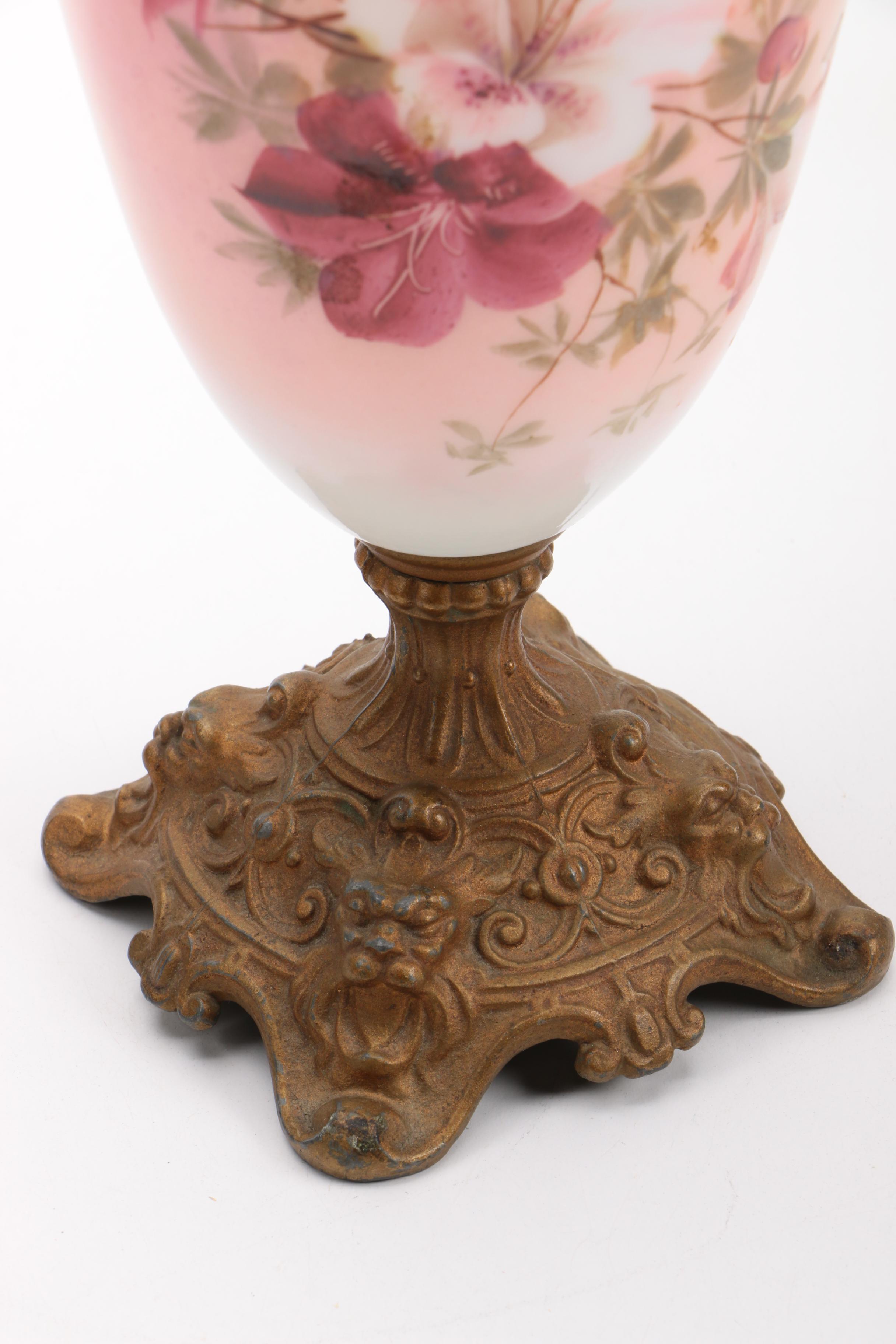 Ornate Metal and Ceramic Ewers