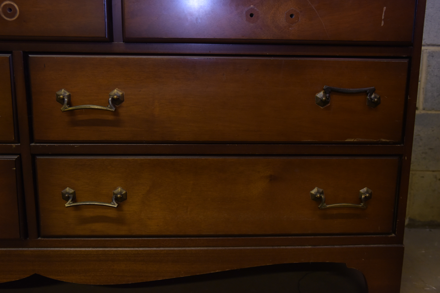Mid-Century Two-Piece China Cabinet