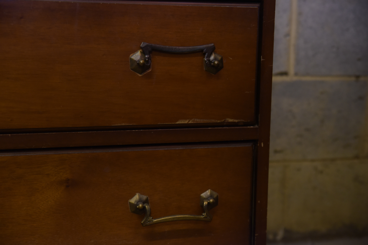 Mid-Century Two-Piece China Cabinet