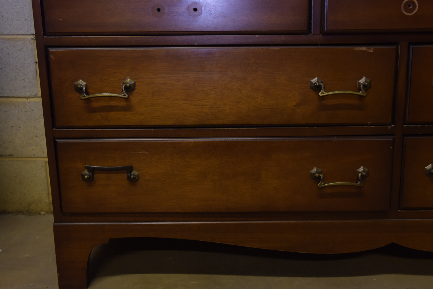 Mid-Century Two-Piece China Cabinet
