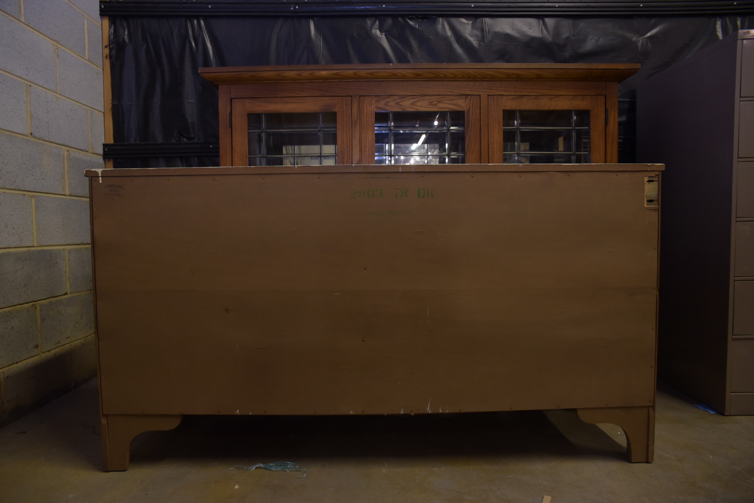 Mid-Century Two-Piece China Cabinet