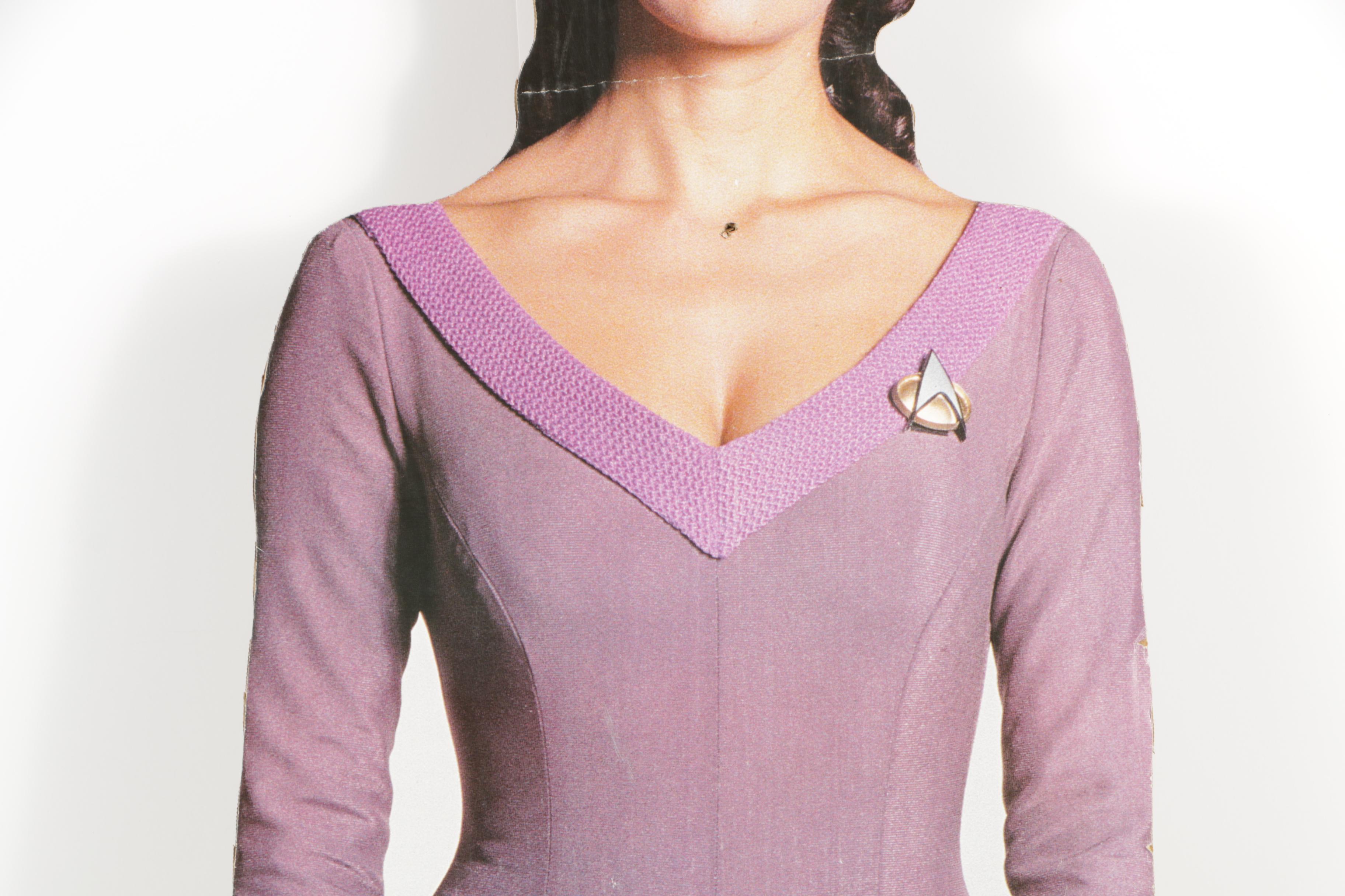 Standee of Deanna Troi from "Star Trek: The Next Generation"