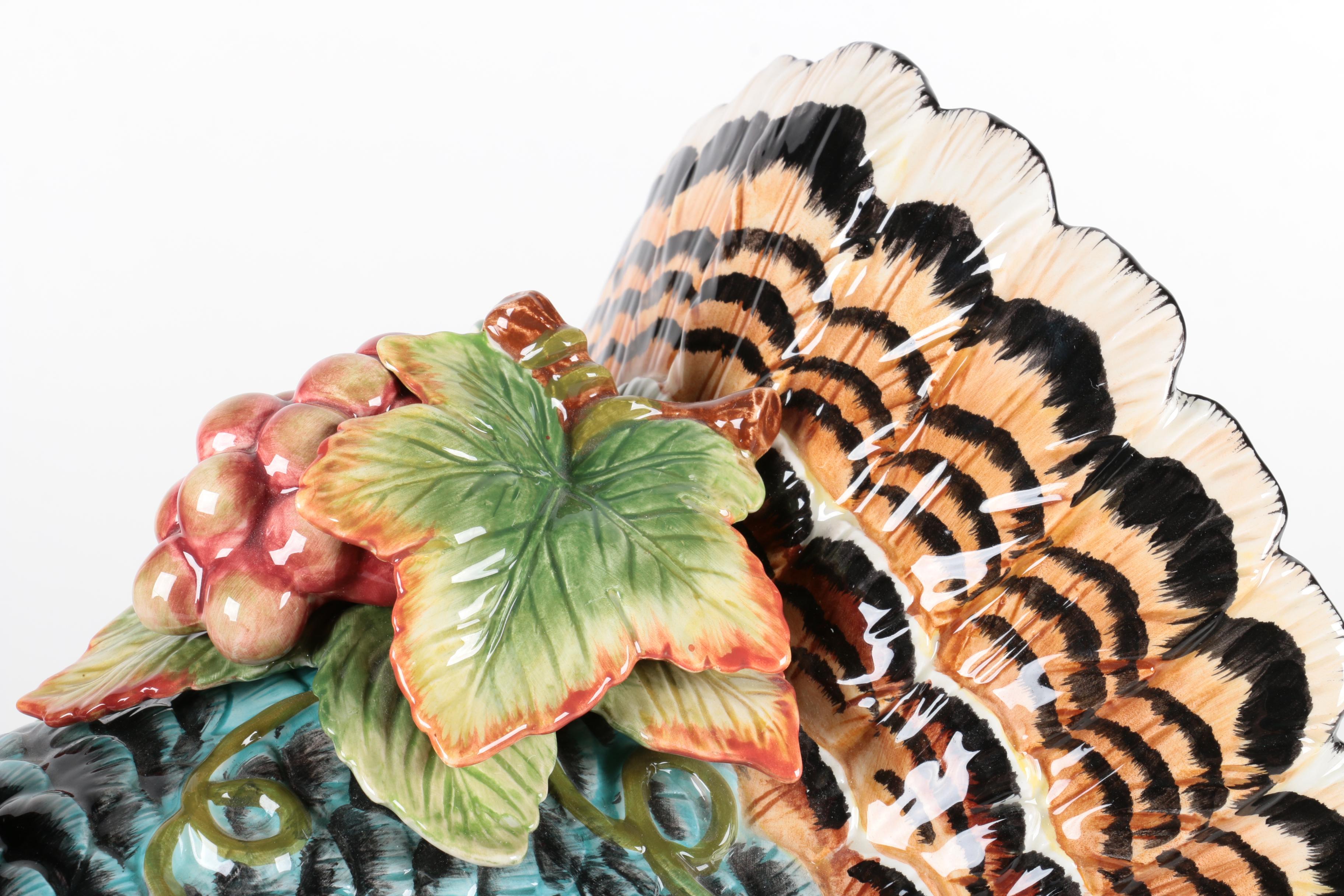 Fitz and Floyd Turkey-Shaped Ceramic Soup Tureen