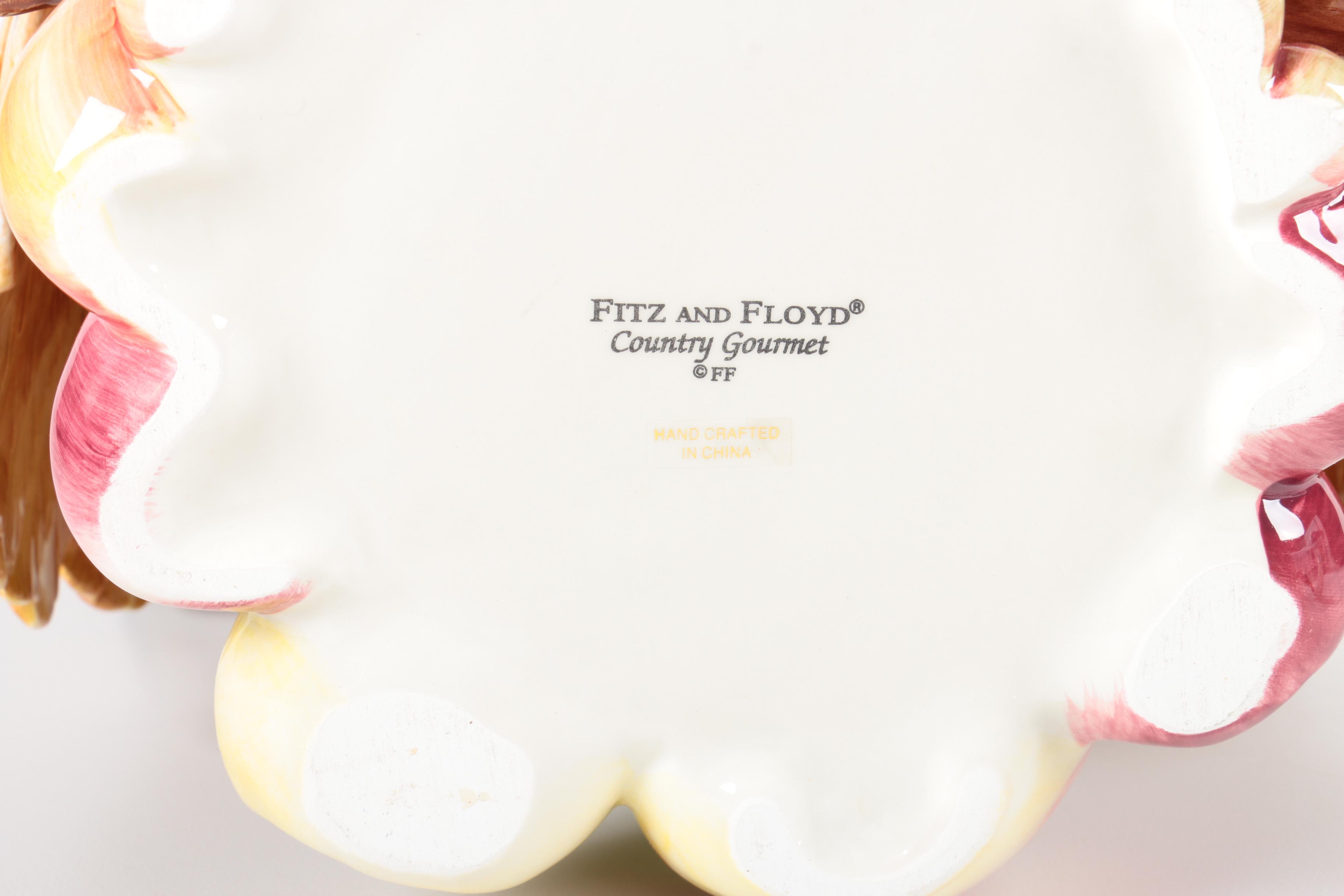 Fitz and Floyd Turkey-Shaped Ceramic Soup Tureen