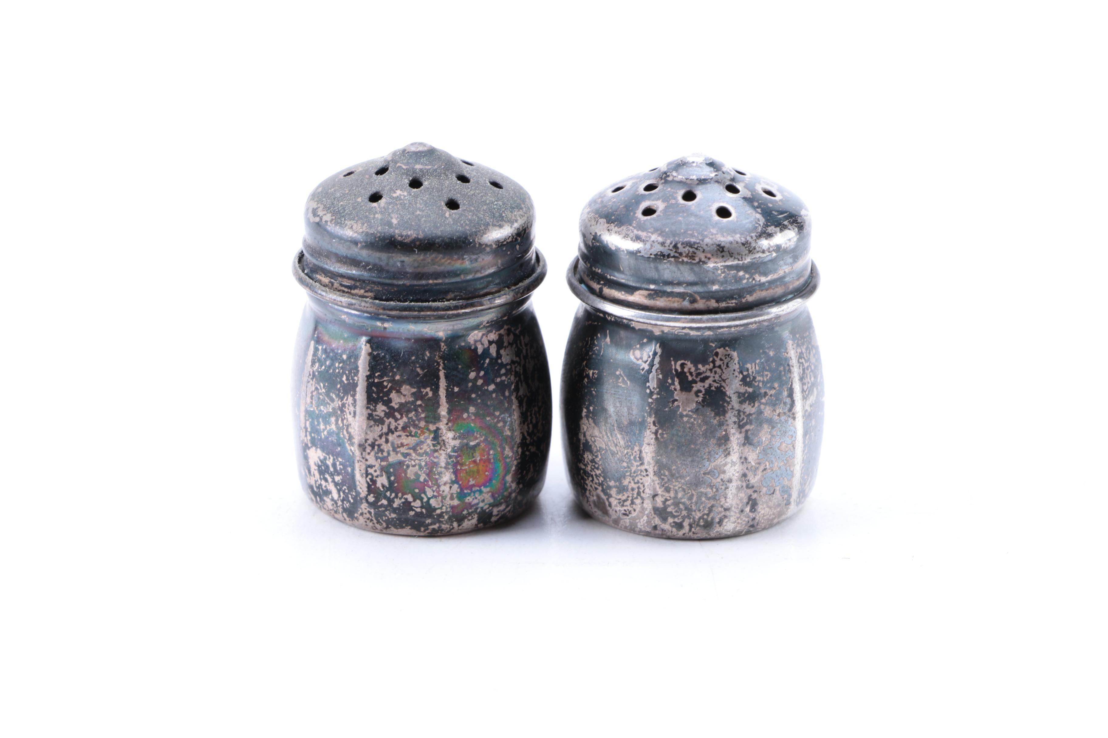 Sterling Silver Shakers and Mexican Sterling Spoon