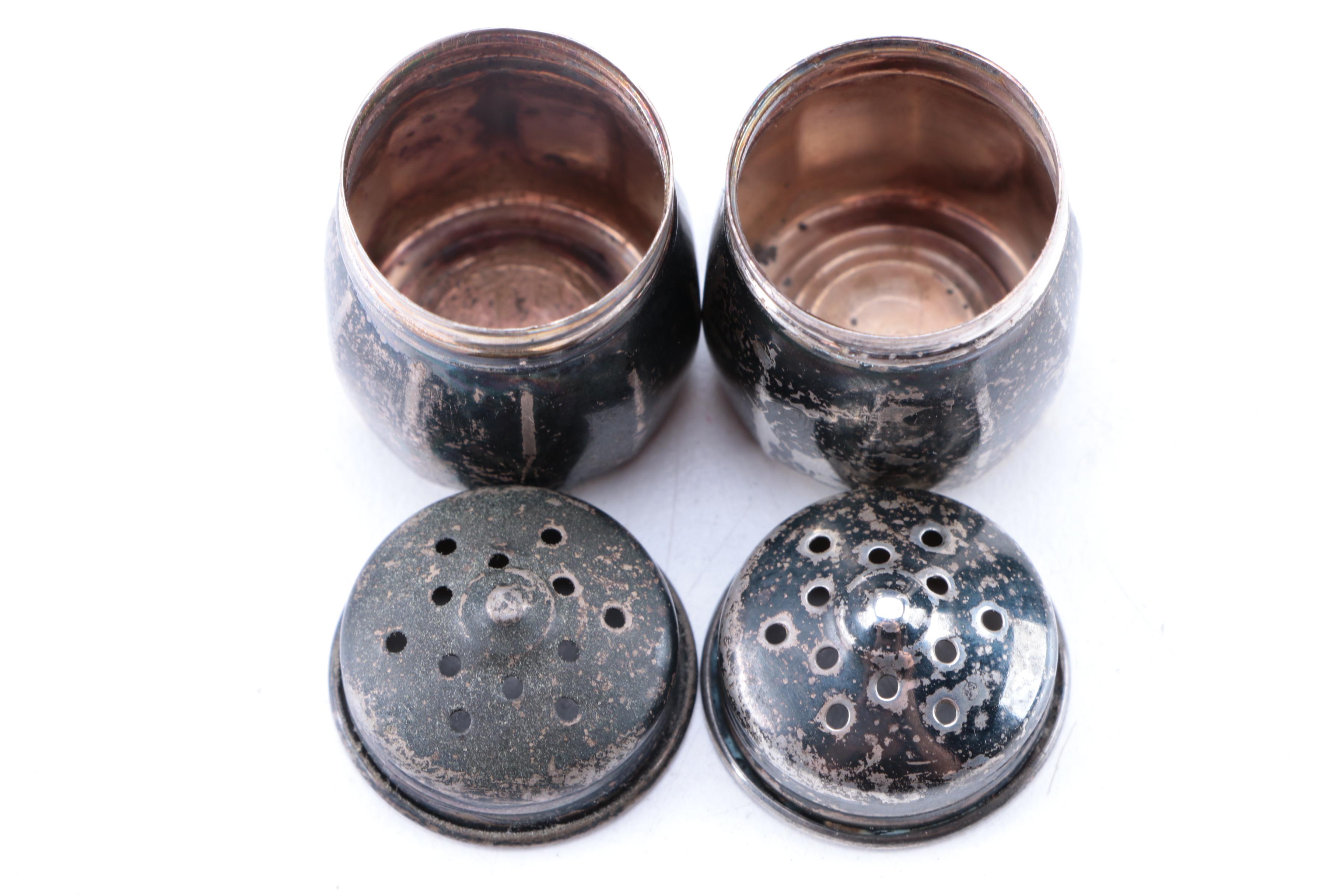 Sterling Silver Shakers and Mexican Sterling Spoon