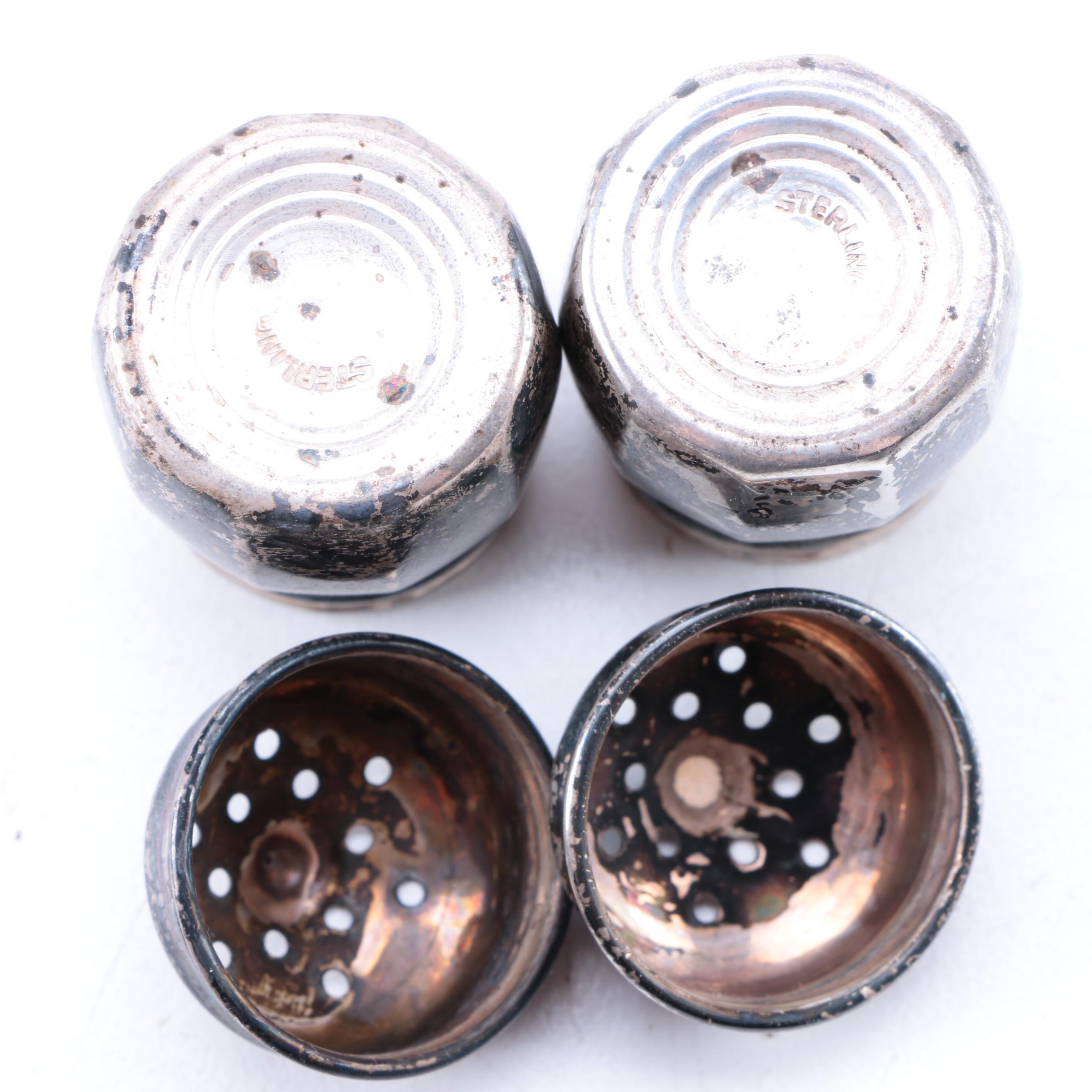 Sterling Silver Shakers and Mexican Sterling Spoon
