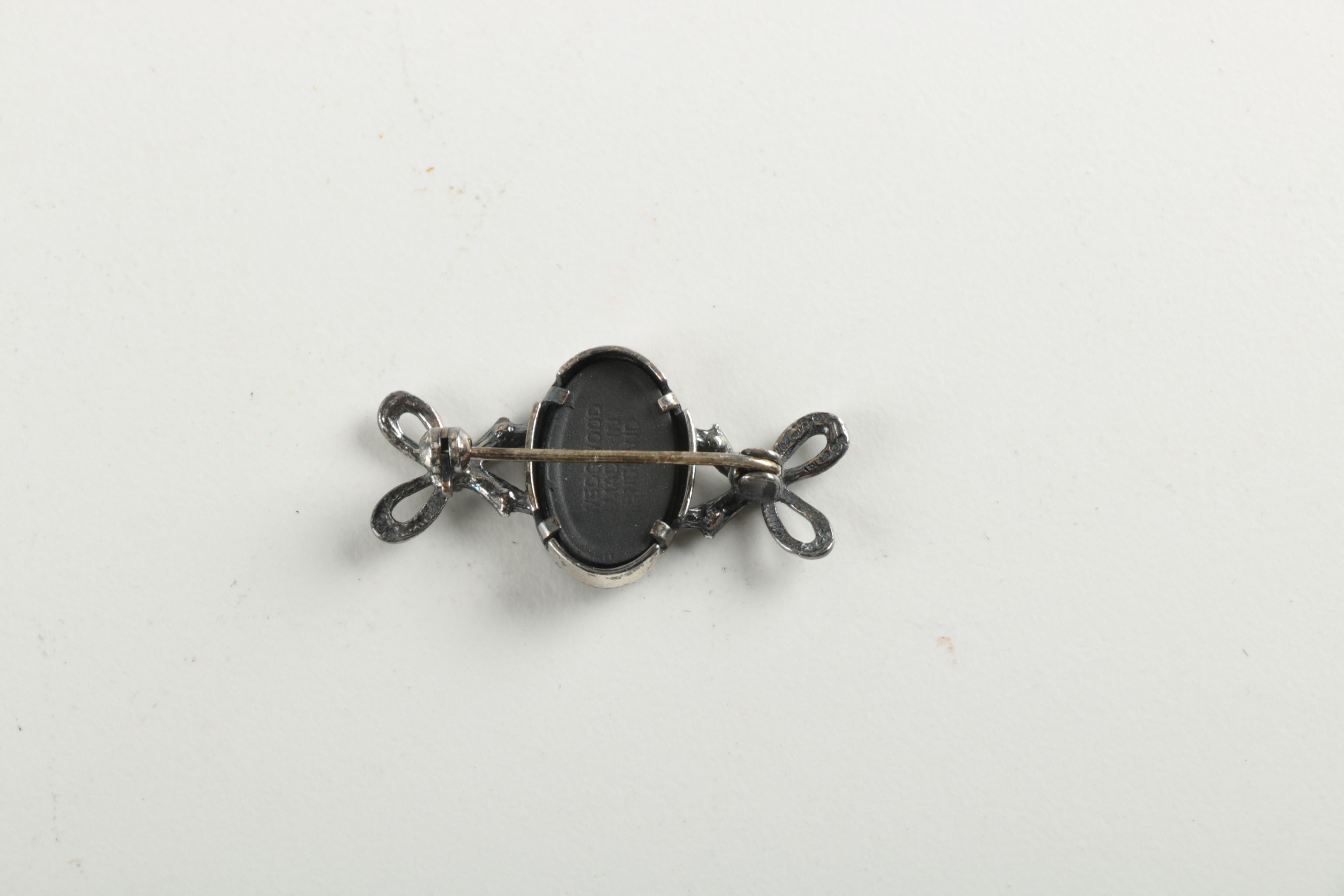 Wedgwood Sterling Silver and Jasperware Brooch