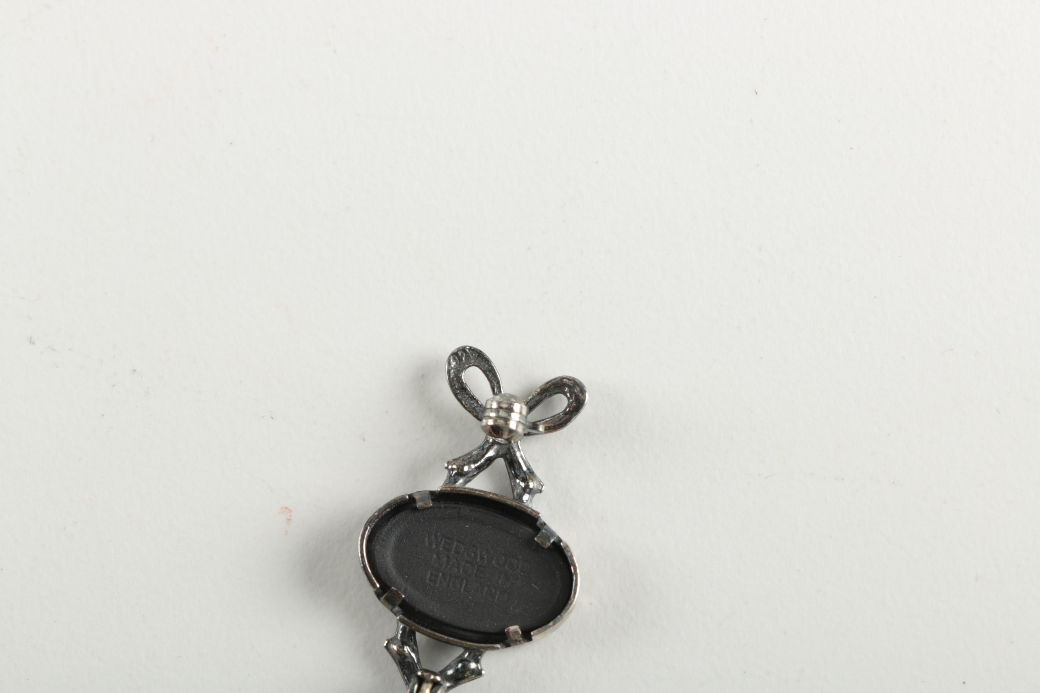 Wedgwood Sterling Silver and Jasperware Brooch