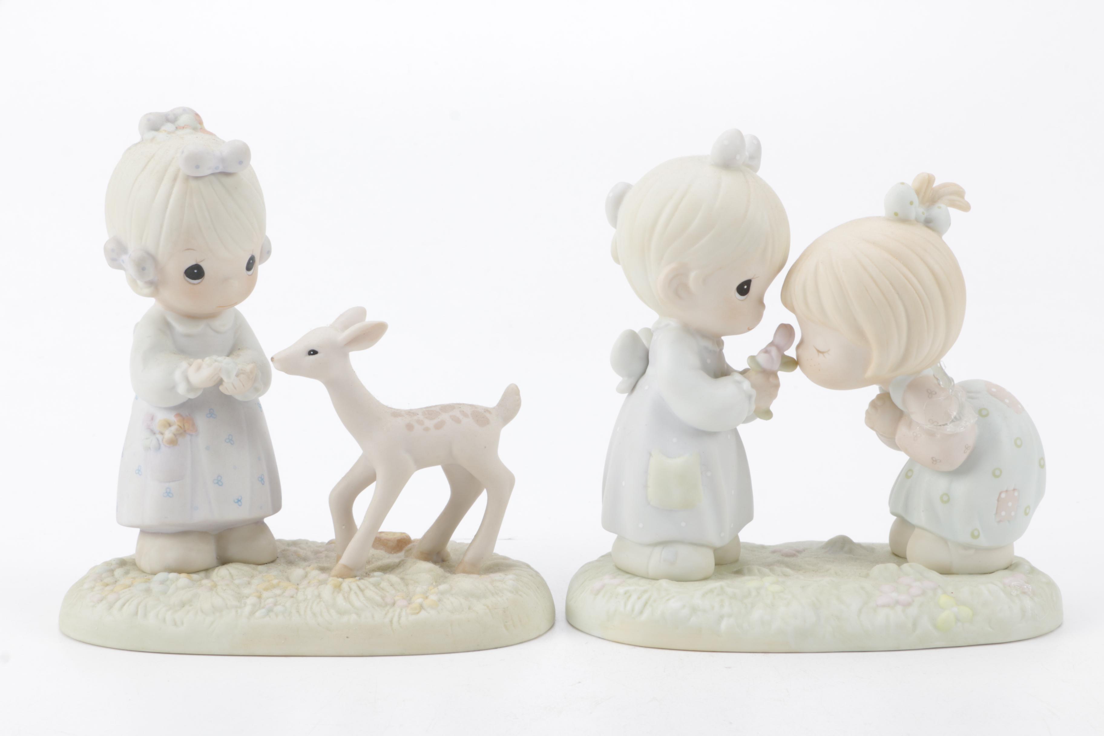 A Collection of Precious Moments Figurines