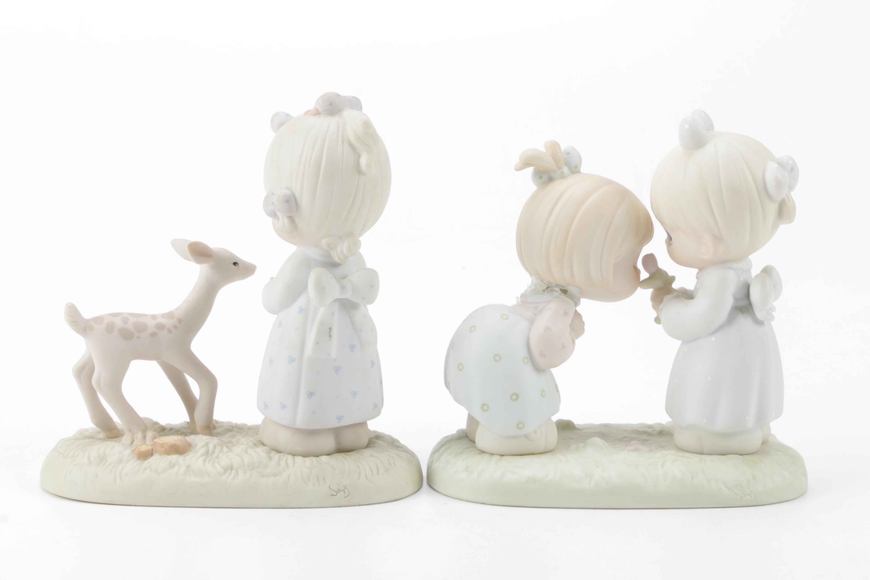 A Collection of Precious Moments Figurines