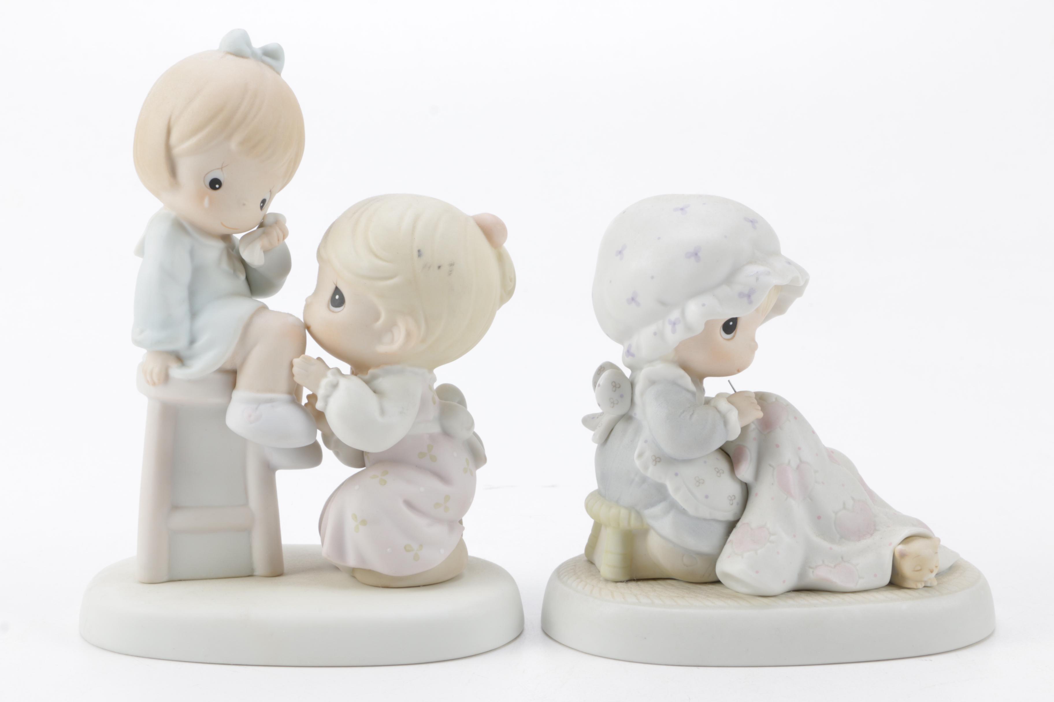 A Collection of Precious Moments Figurines