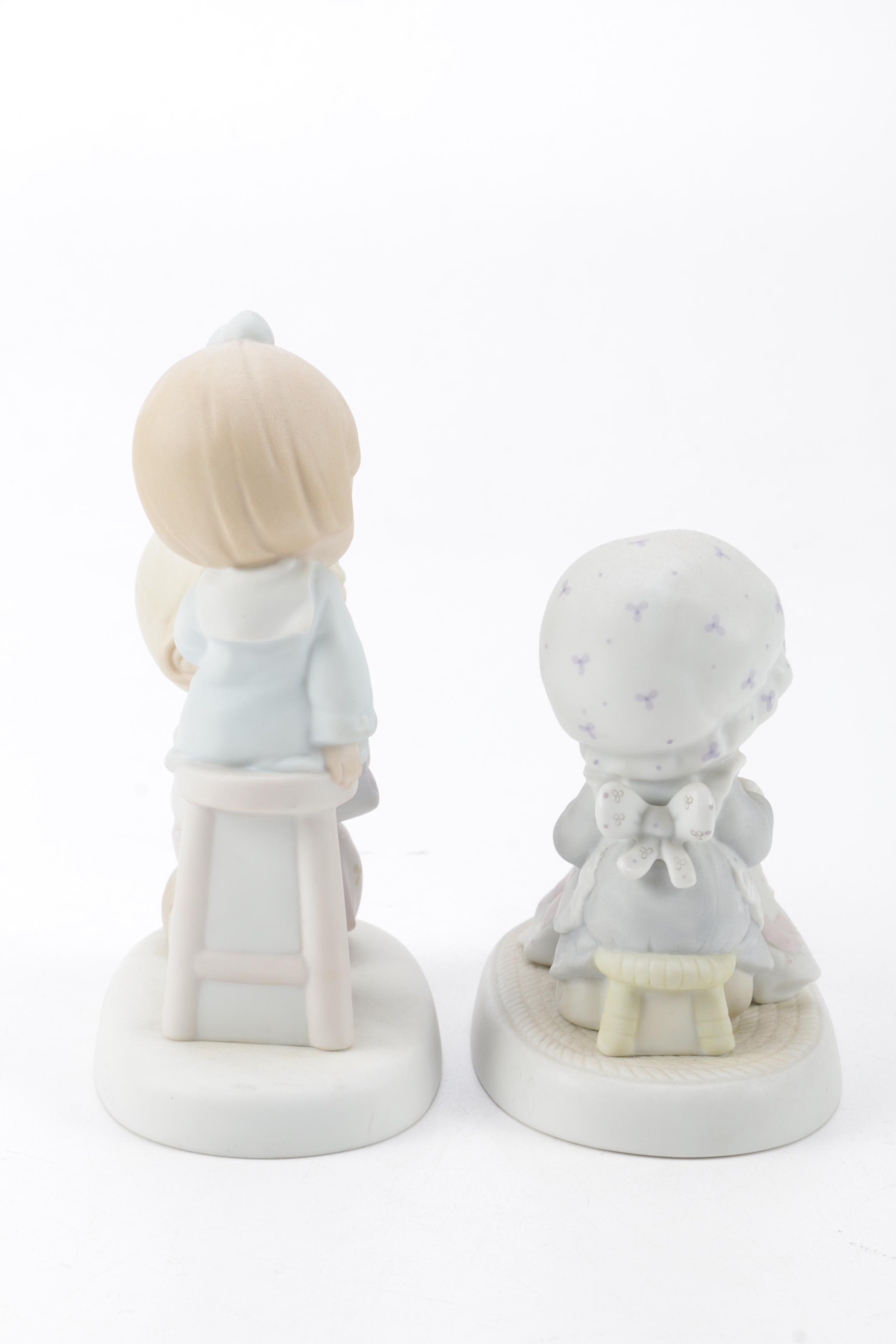 A Collection of Precious Moments Figurines